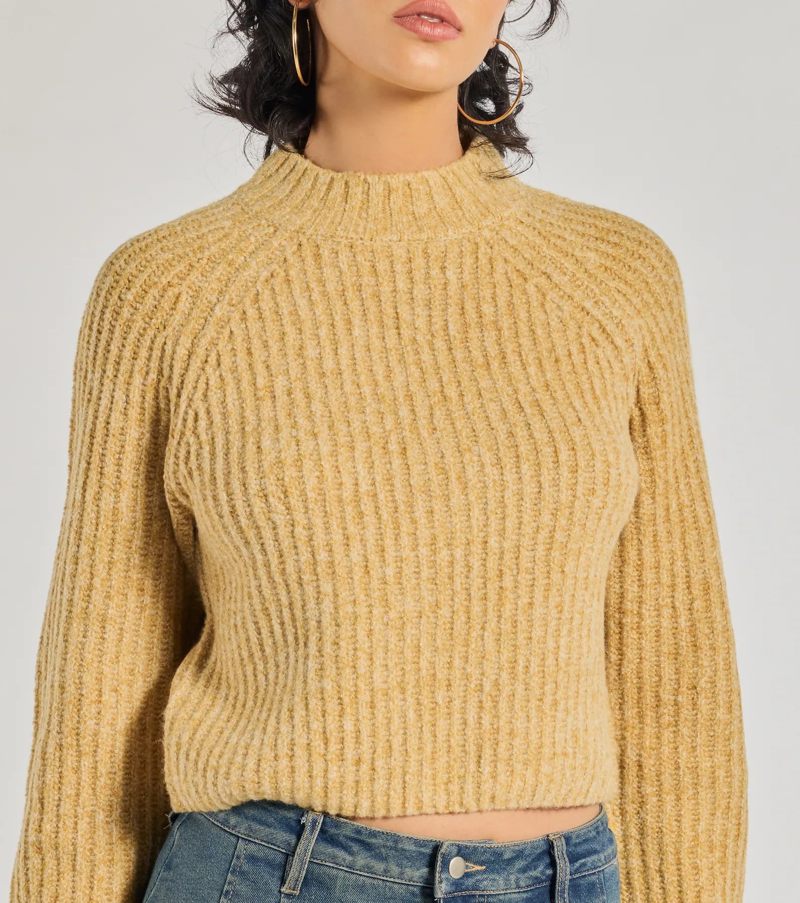 Ultimate Comfort Mock Neck Knit Sweater - Stylish & Cozy