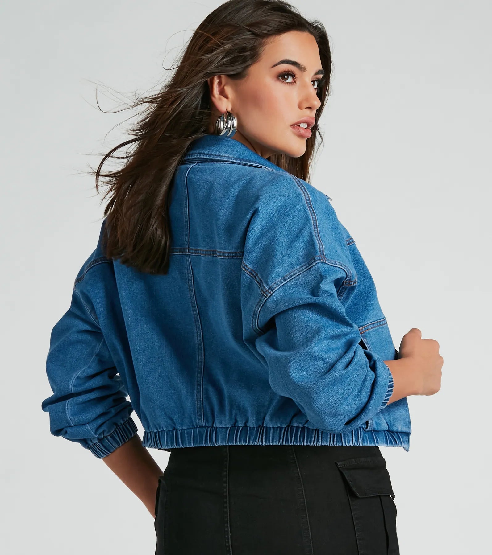 Premium Denim Bomber Jacket - Ultimate Style & Comfort