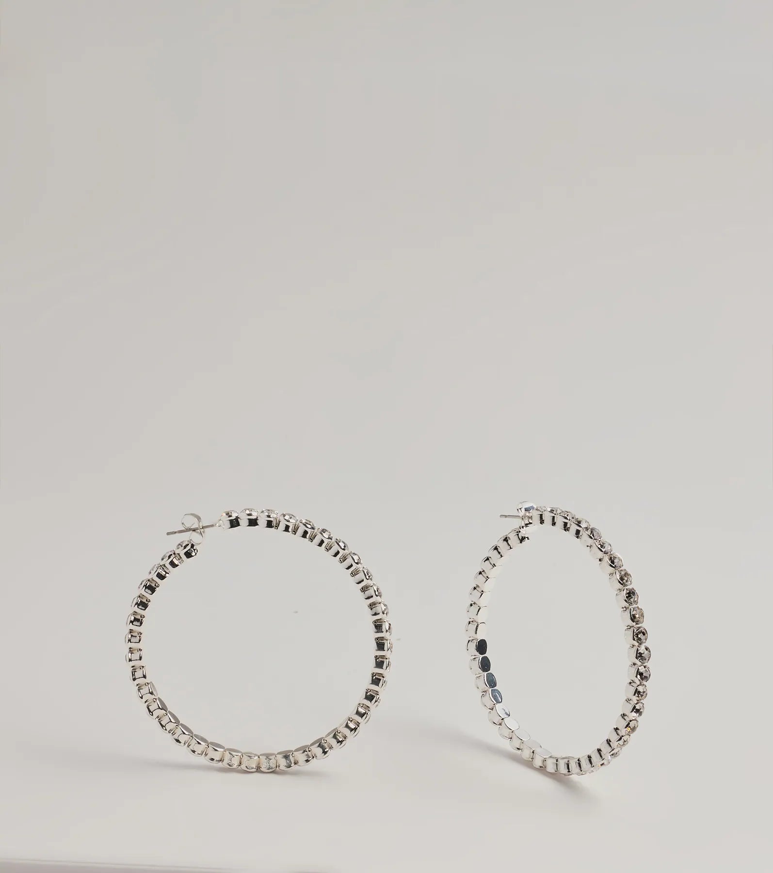 Premium Rhinestone Hoop Earrings - Ultimate Style Statement