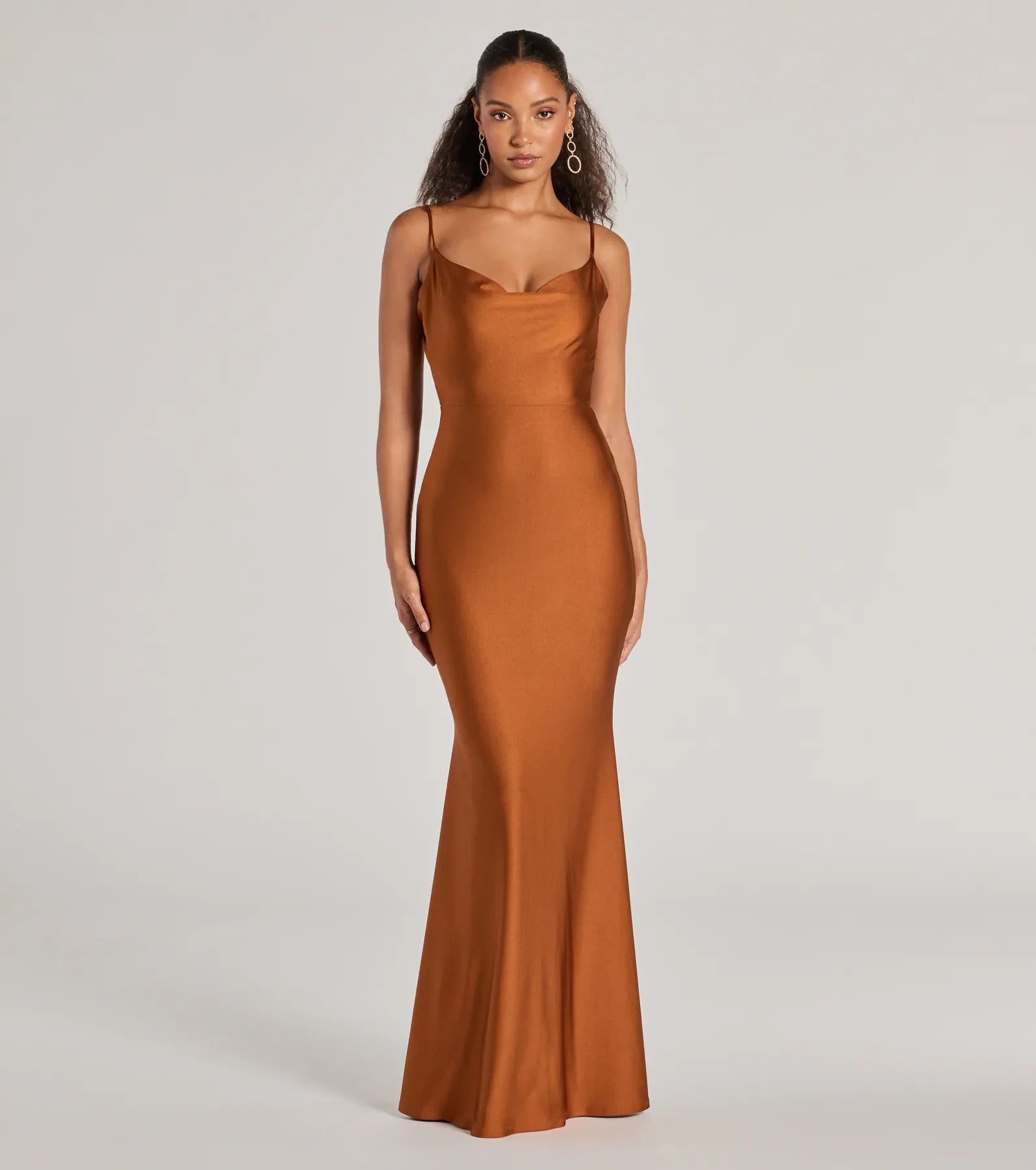 Elegant Virginia Tie-Back Mermaid Evening Gown