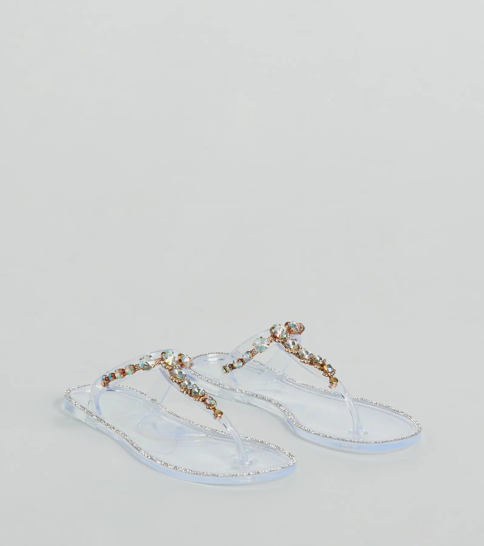 Premium Glam Gemstone Jelly Sandals - Ultimate Summer Sparkle