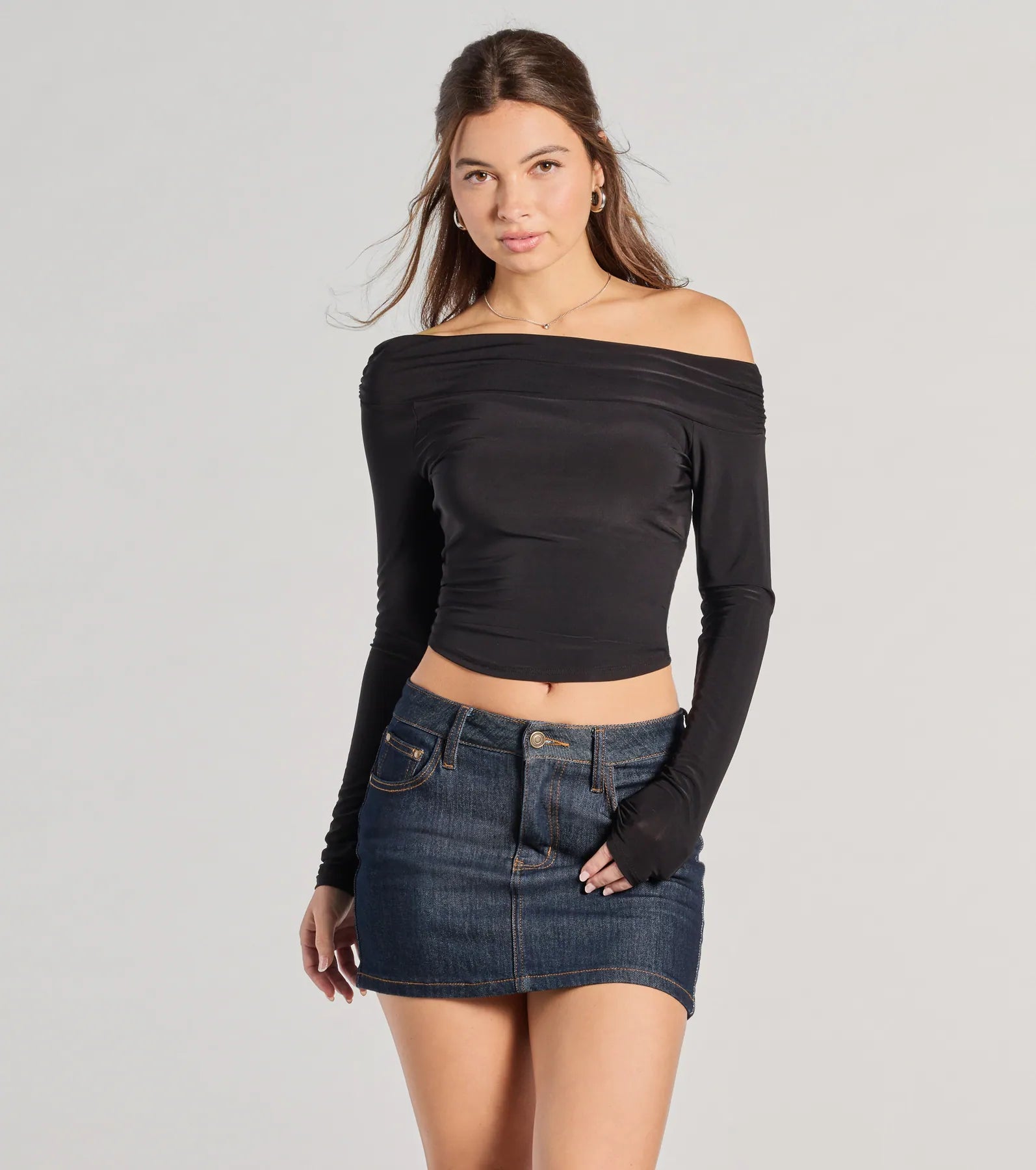 Ultimate Chic Off-Shoulder Long Sleeve Top - Elevate Your Style