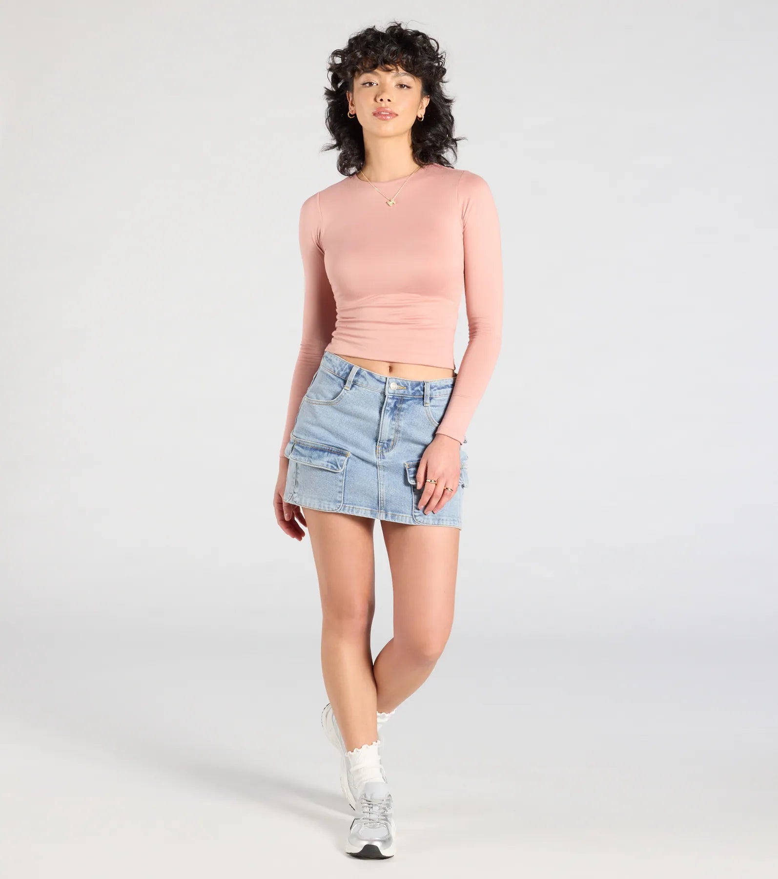 Ultimate Comfort Long Sleeve Crop Top - Essential Update