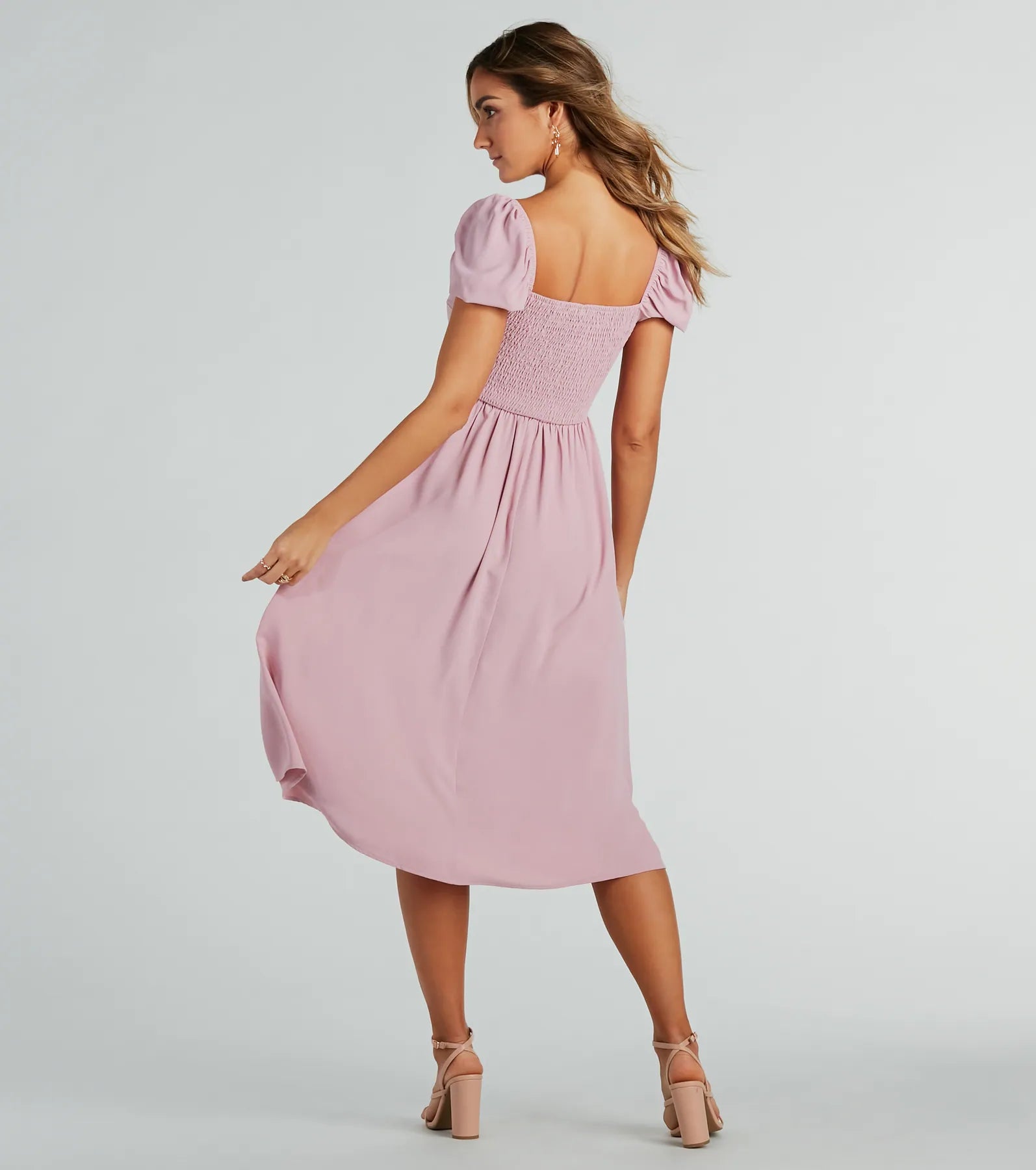 Ultimate Chiffon Sweetheart Midi Dress - Adorable & Elegant