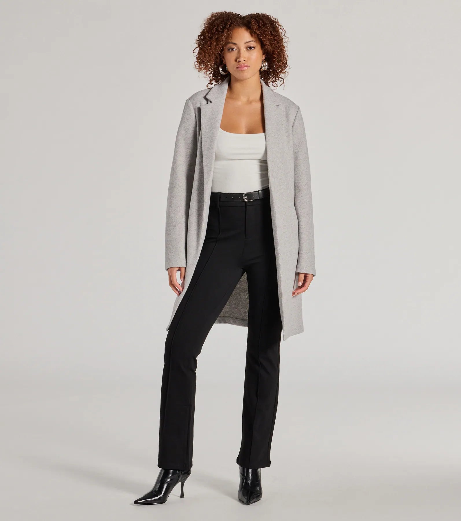 Ultimate Modern Muse Ponte Knit Belted Tapered Pants