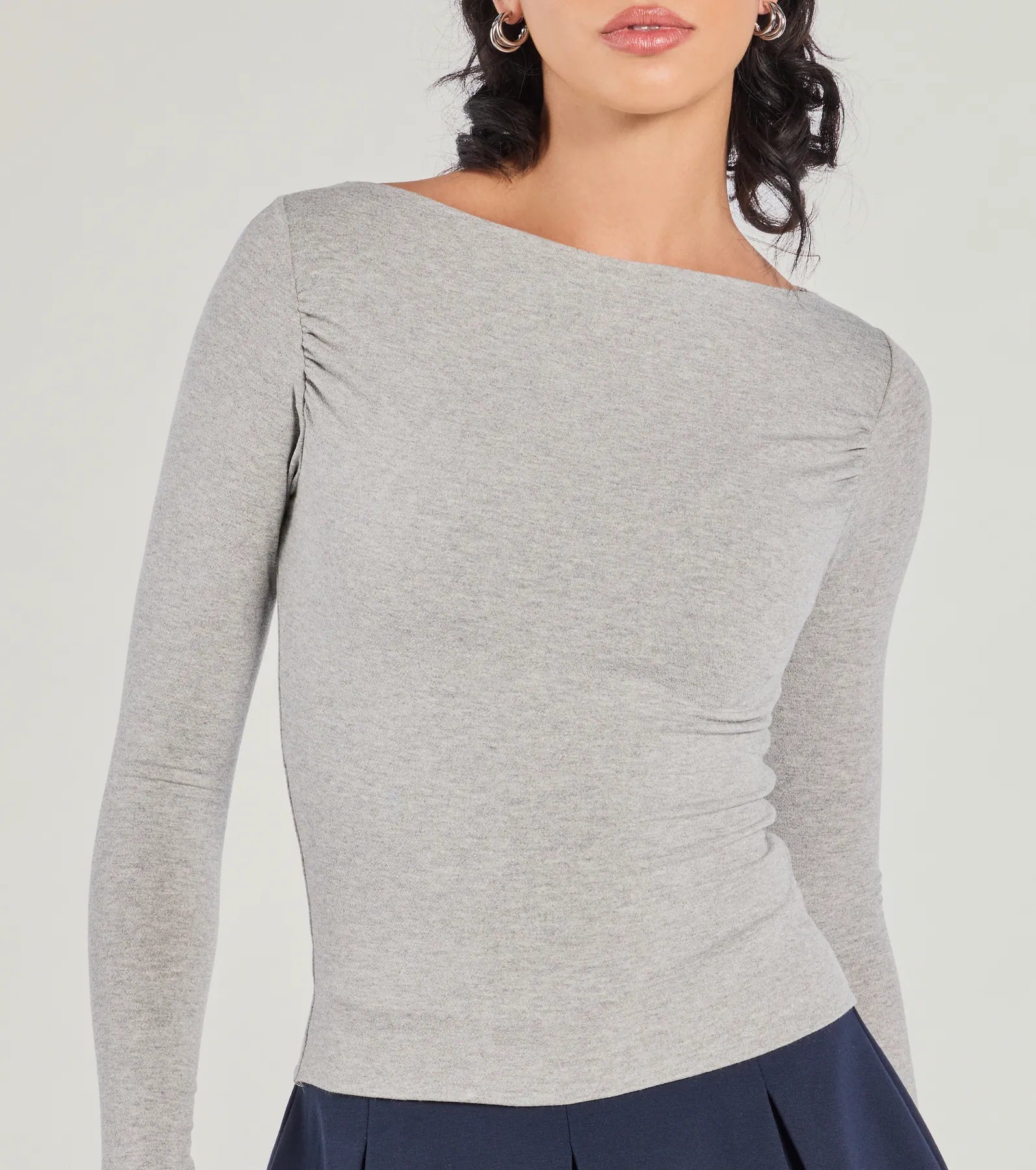 Premium Cropped Boat Neck Top - Ultimate Comfort & Style