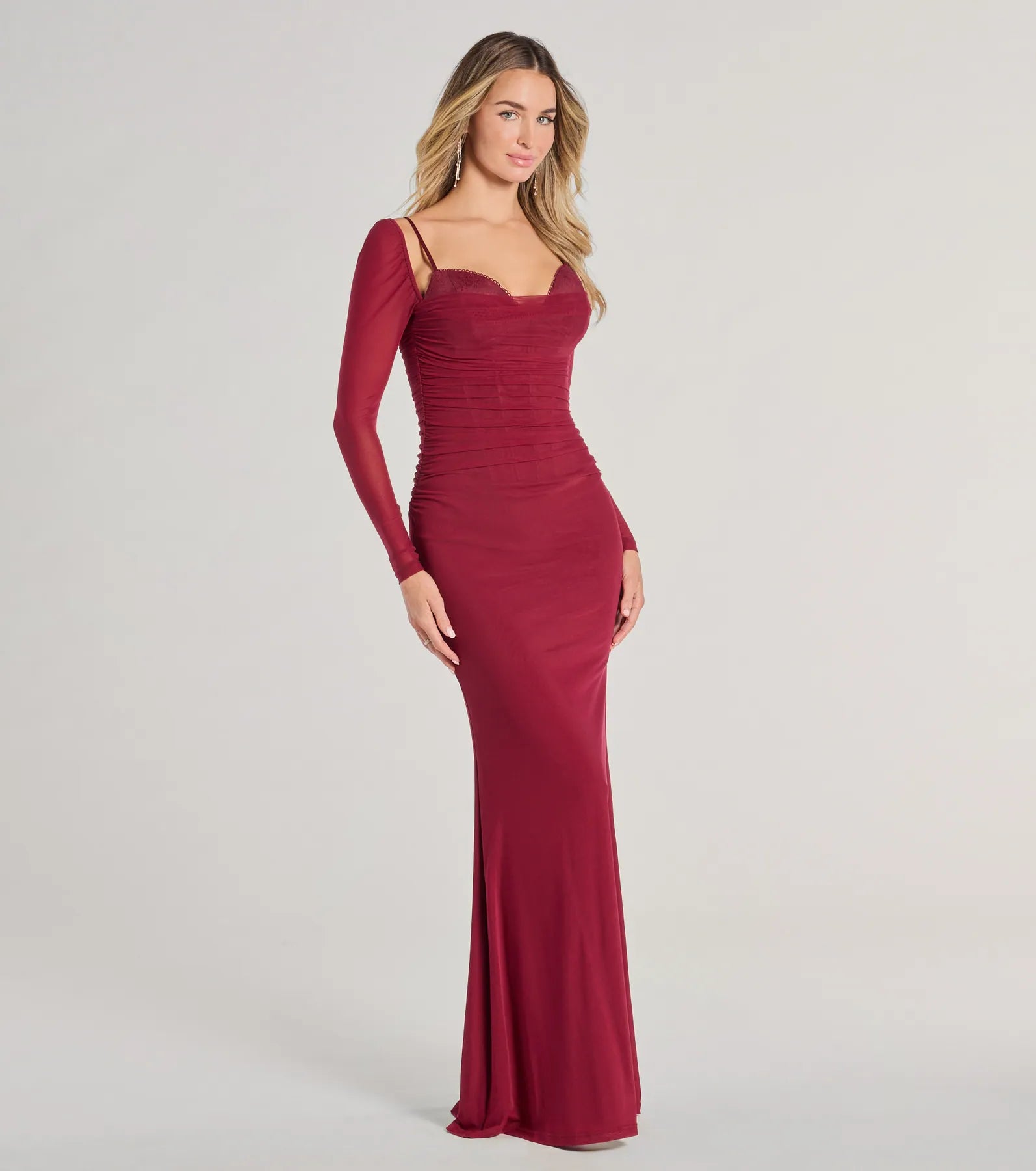 Premium Kennedy Long Sleeve Corset Mermaid Gown for Elegant Evenings