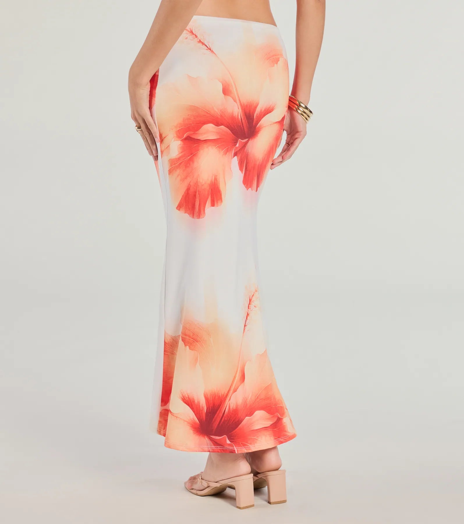 Premium Floral Print Maxi Skirt - Ultimate Style Statement