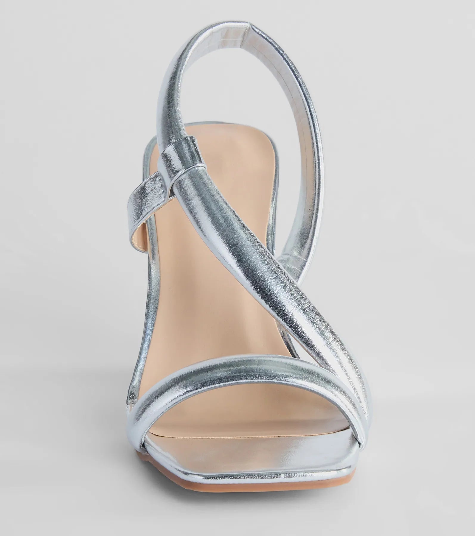 Premium Glam Metallic Wedge Sandals - Strappy Faux Leather