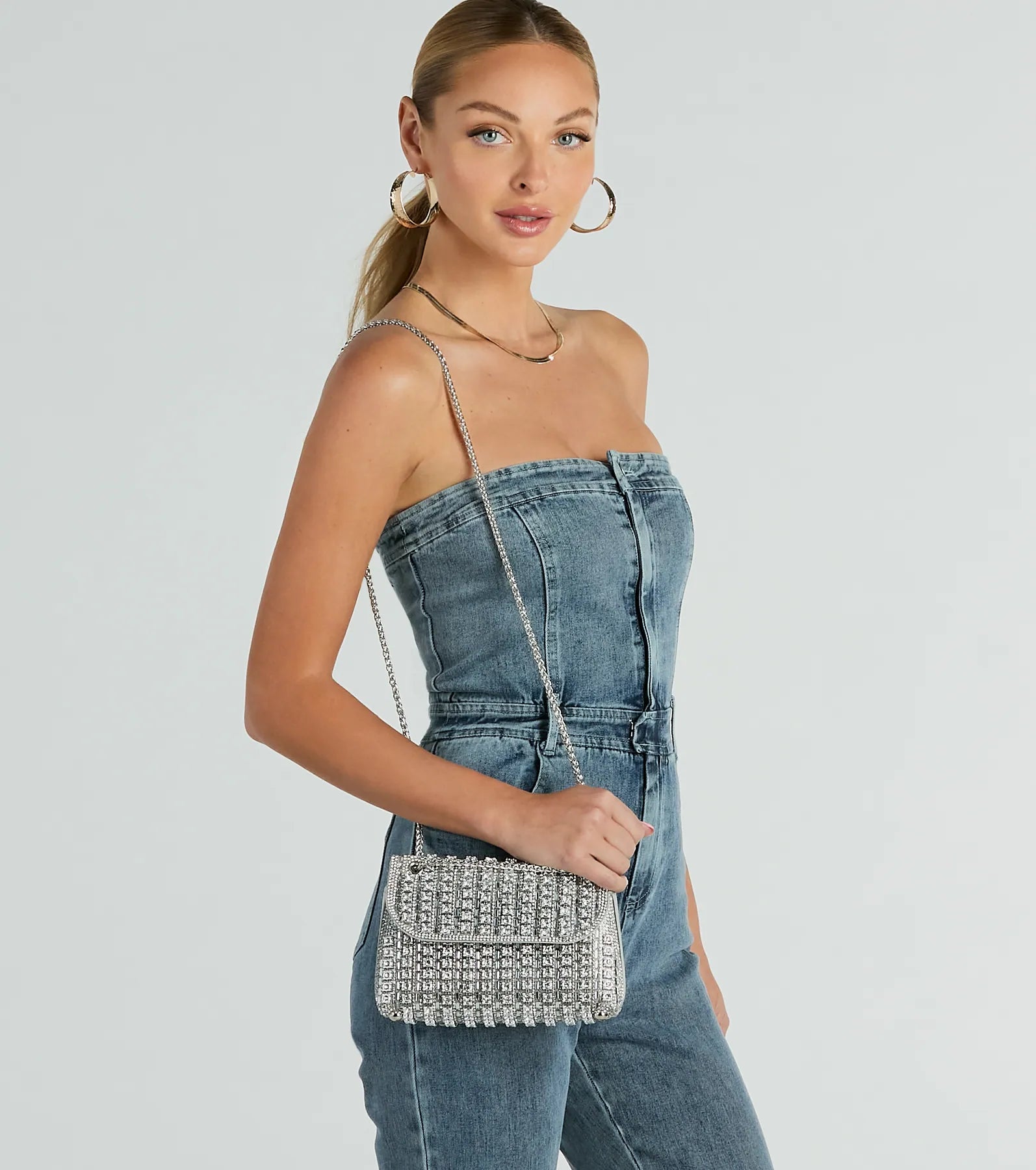 Ultimate Sparkle Rhinestone Crossbody Bag - Trendy & Functional