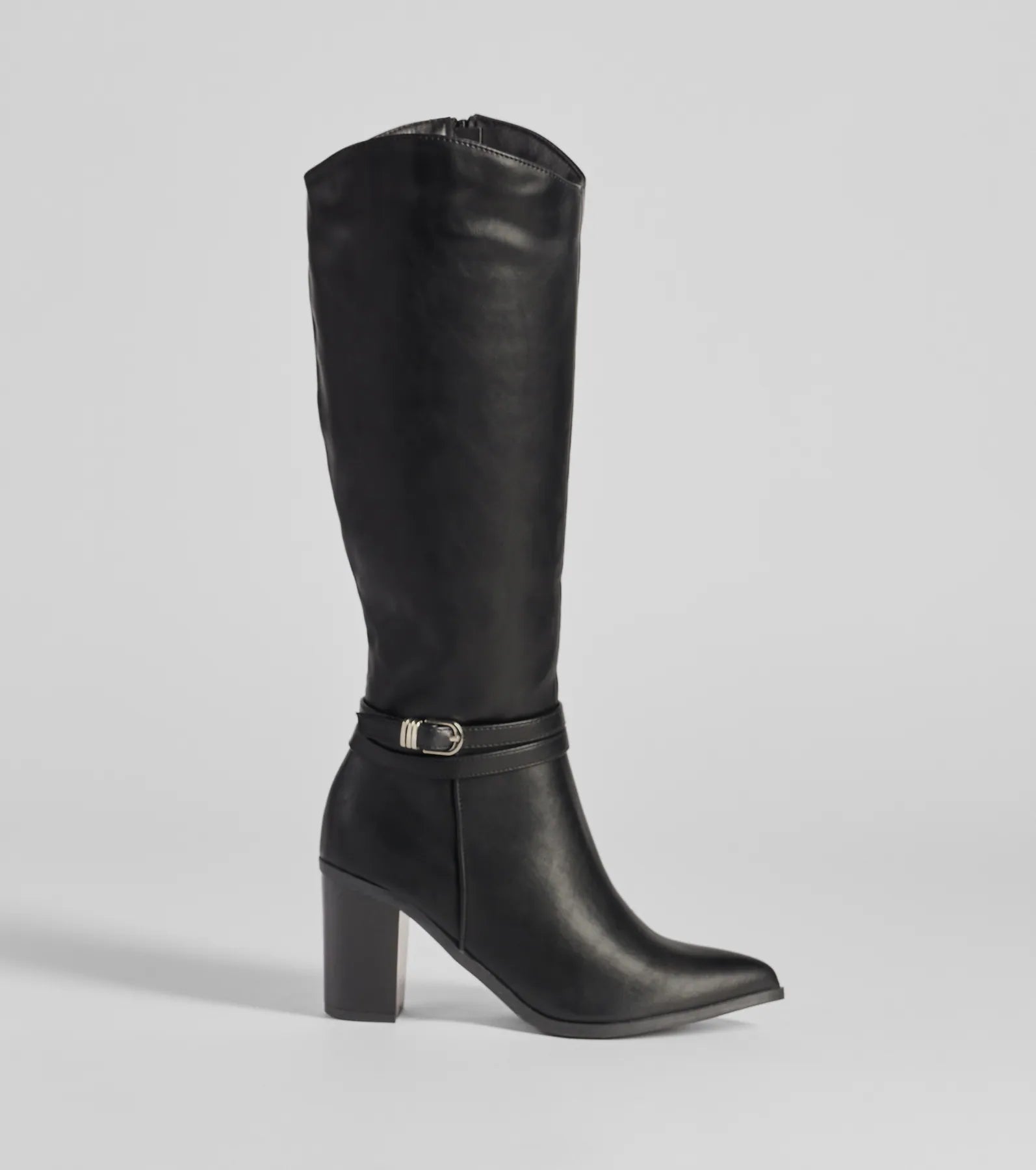 Premium Under-The-Knee Faux Leather Boots - Strut in Style