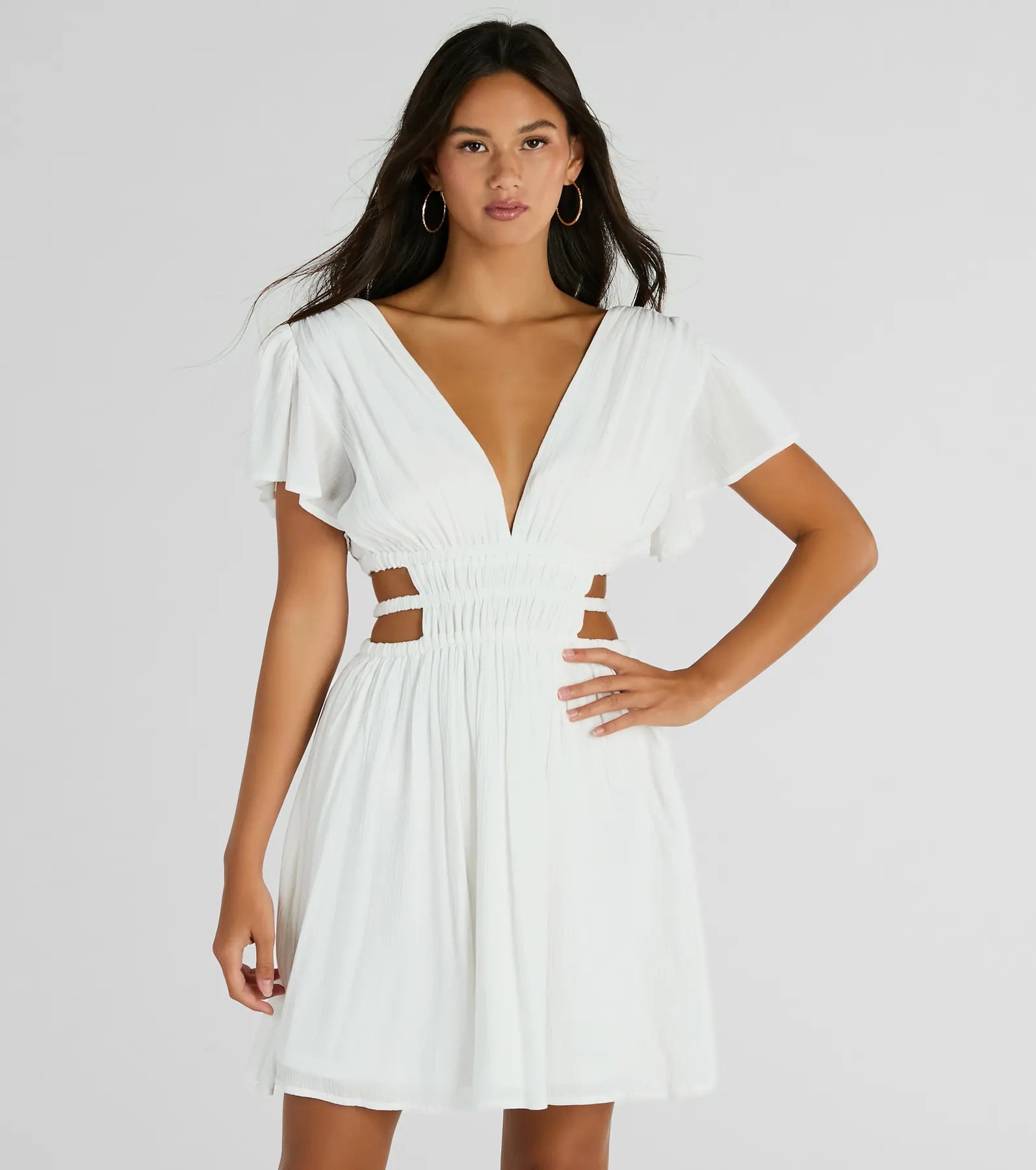 Ultimate Allure V-Neck Cutout Skater Dress