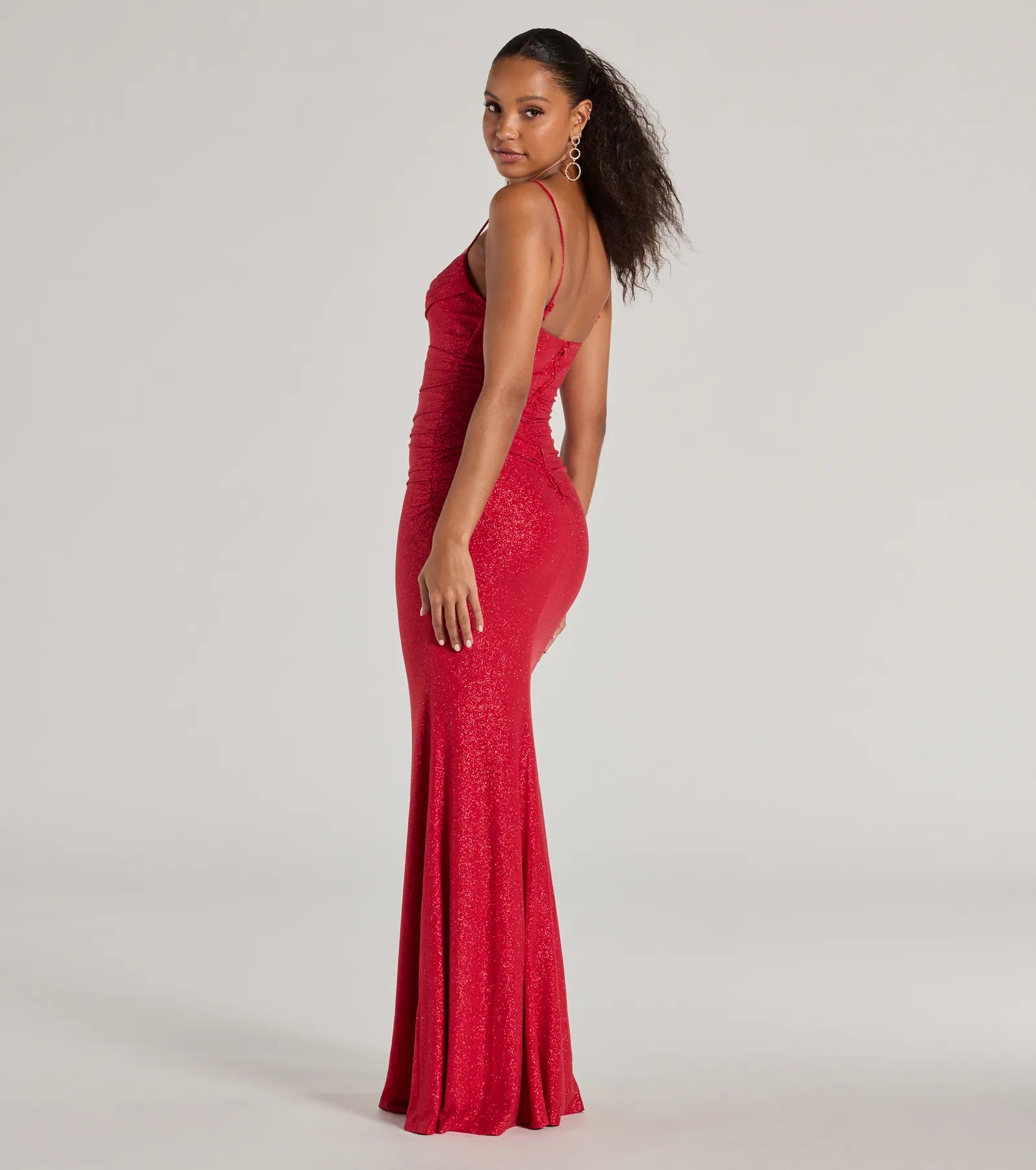 Ultimate Harley Glitter Cutout Evening Dress