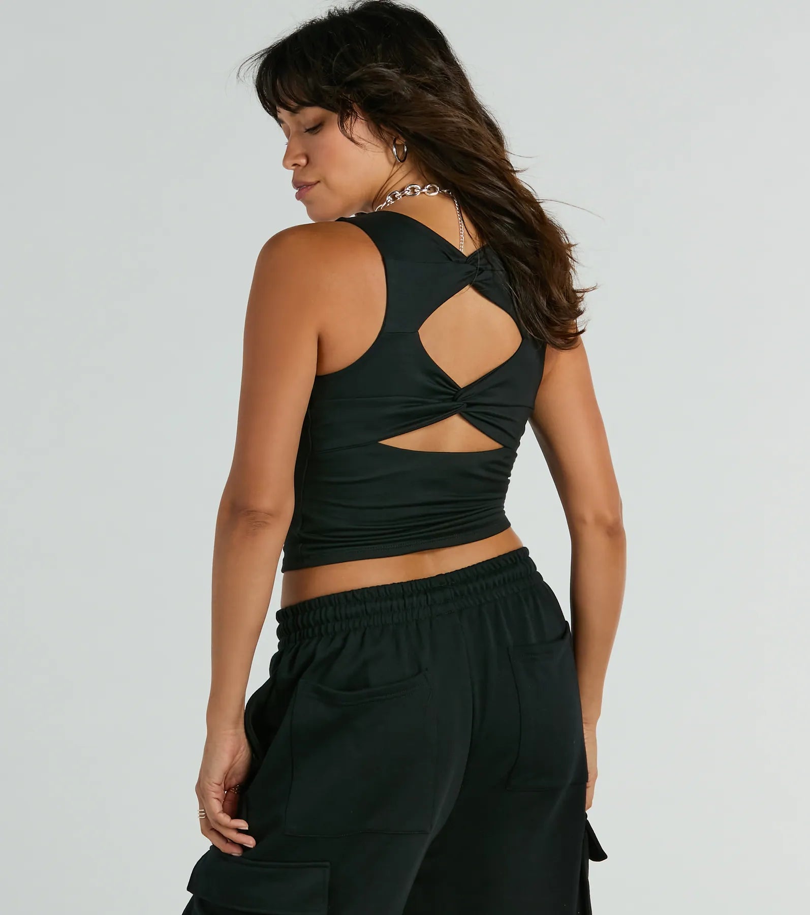 Ultimate Escape Open-Back Sleeveless Crop Top