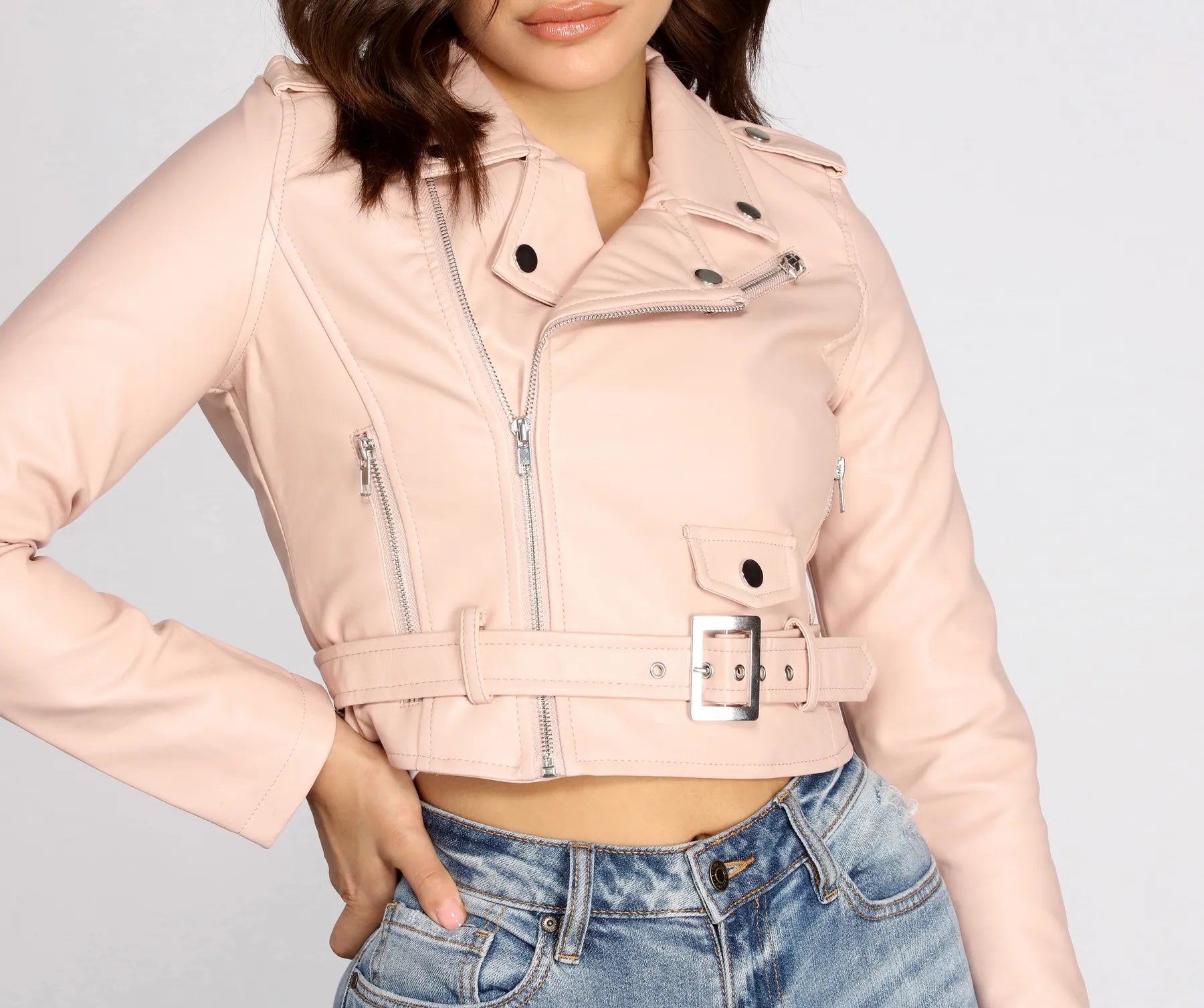 Ultimate Biker Chic Crop Jacket