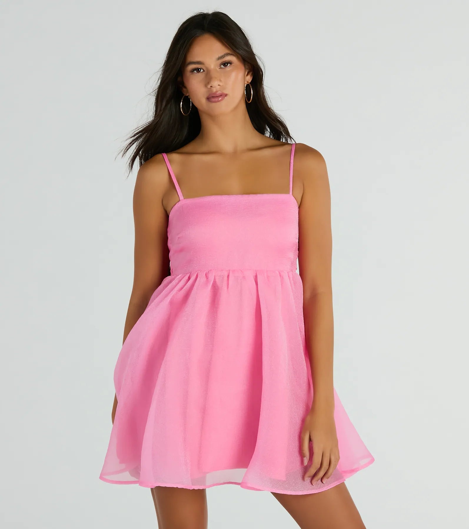 Ultimate Bow Back Babydoll Dress – The Party Essential