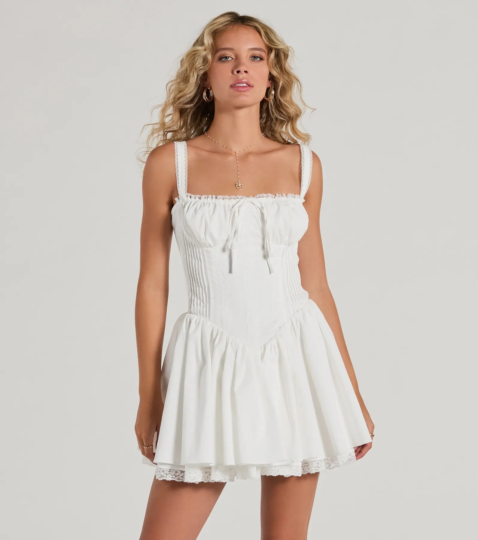 Ultimate So Darling Woven Drop-Waist Skater Dress