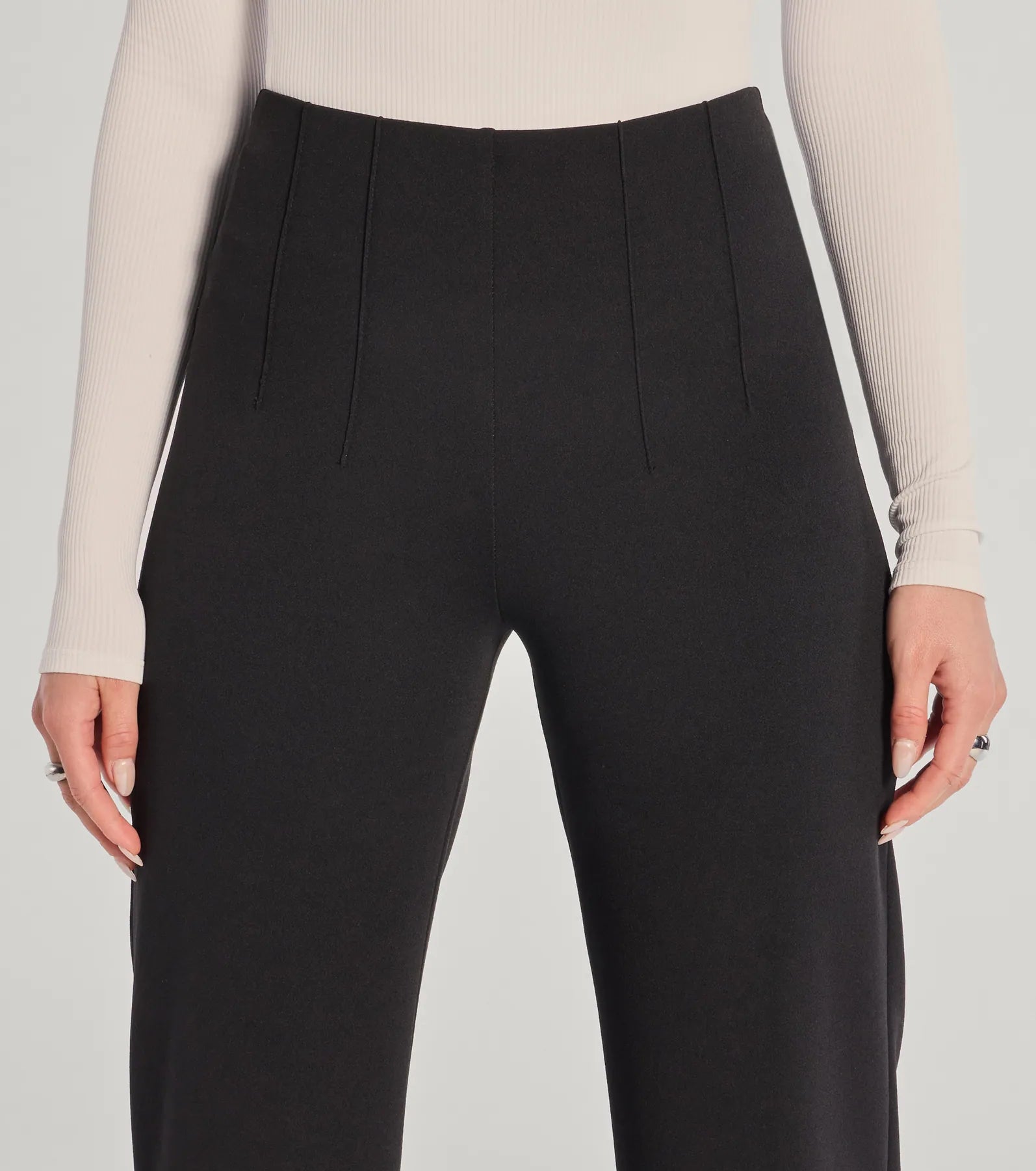 Ultimate Nine To Five Straight-Leg Crepe Trouser Pants