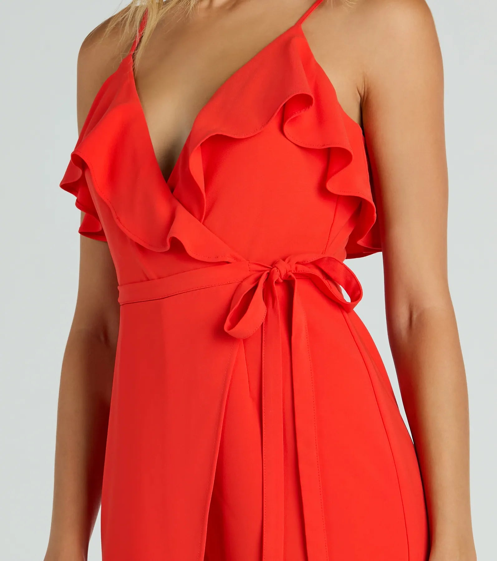 Ultimate Summer Chic Ruffled Wrap-Front Romper