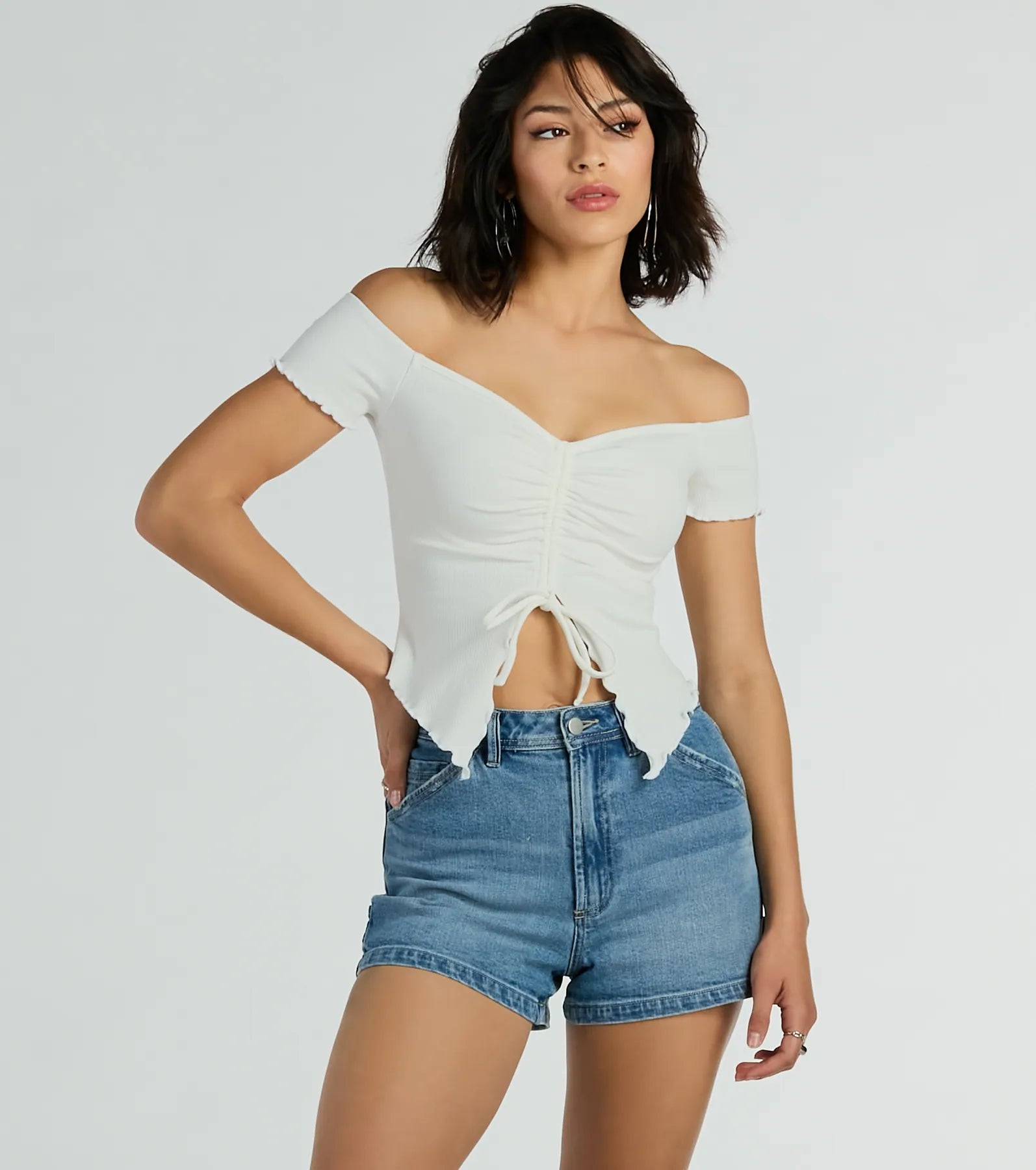 Ultimate Summer Style - Off-The-Shoulder Crop Top