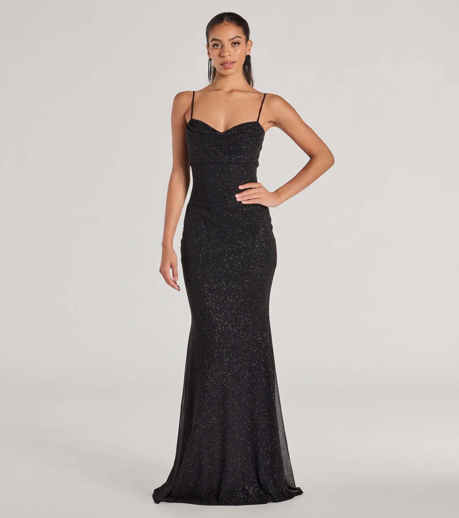 Premium Aileen Glitter Mermaid Evening Dress