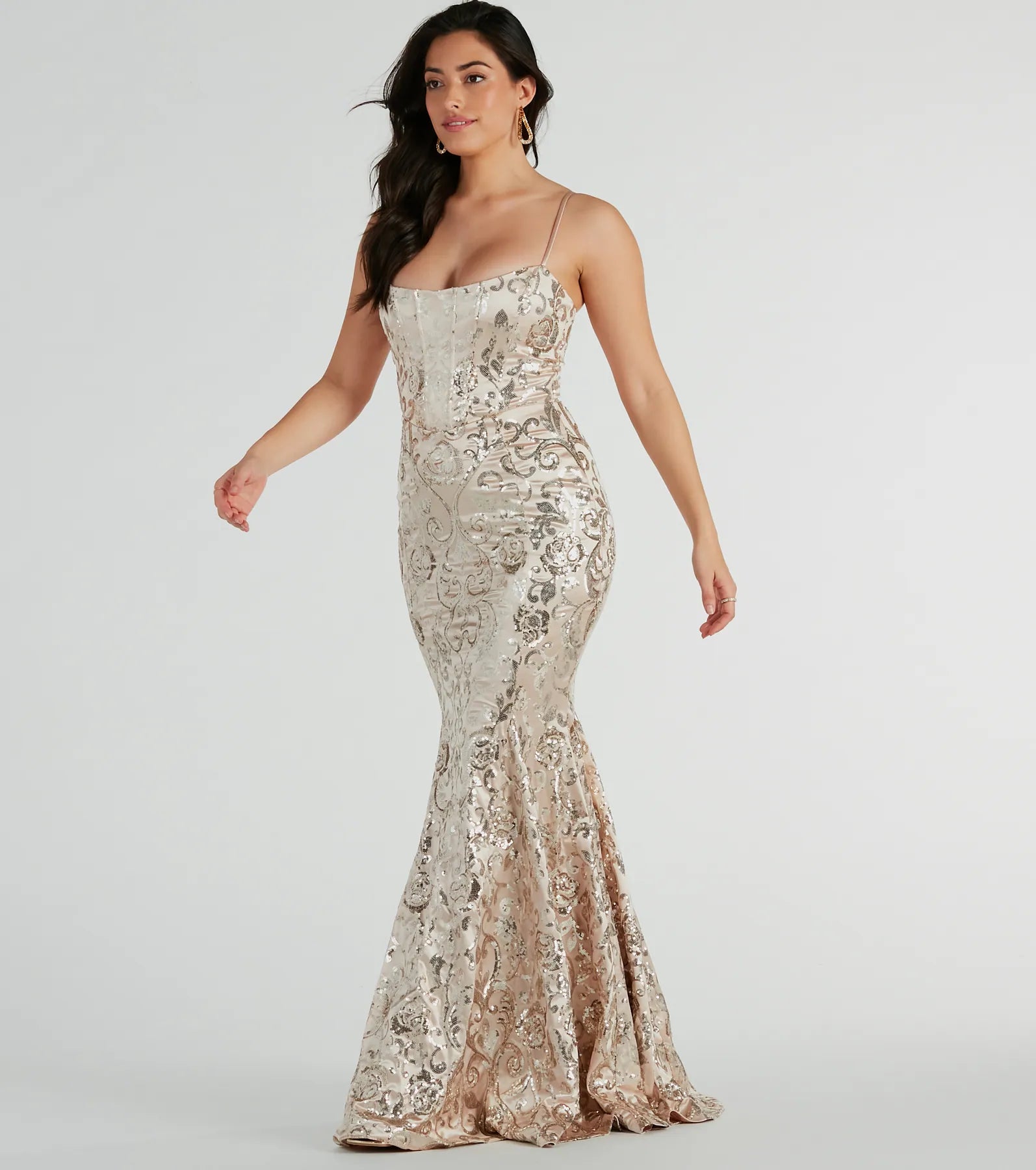 Ultimate Carly Sequin Mermaid Gown - Elegant Formal Dress for Special Occasions