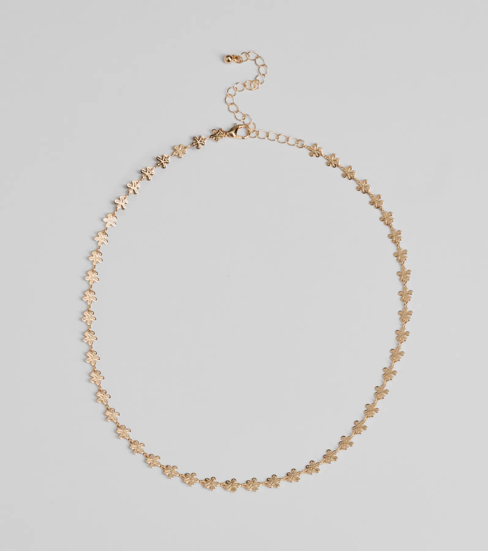 Premium Floral Chain Necklace - Ultimate Layering Piece
