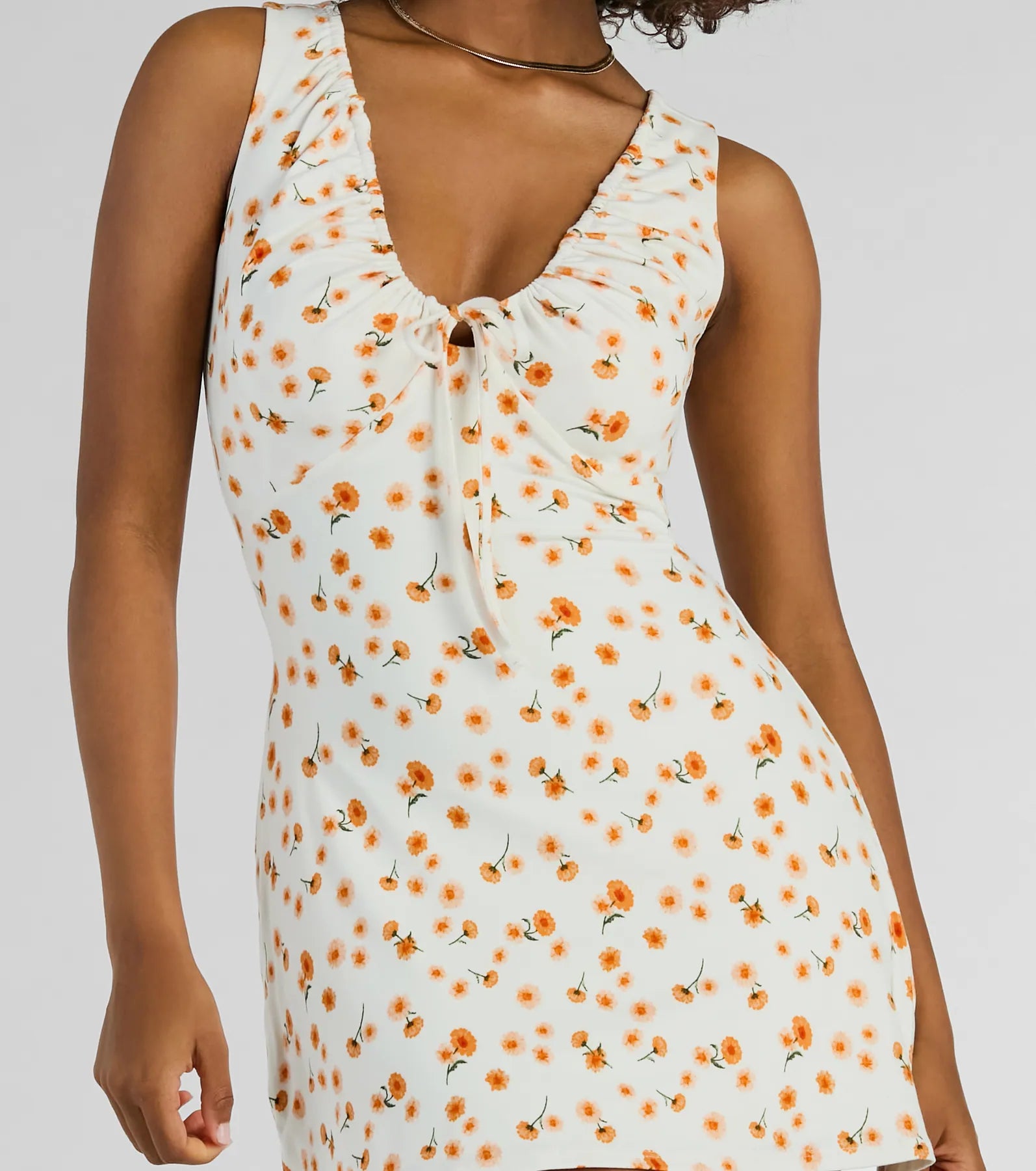 Premium Floral Sleeveless A-Line Mini Dress - Ultimate Spring Style