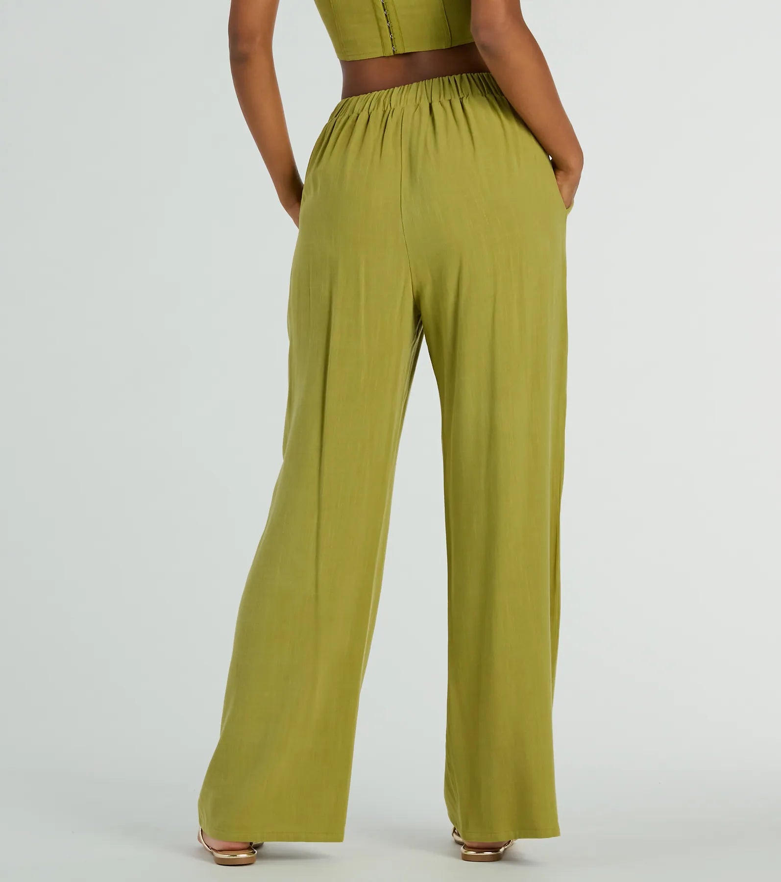 Premium High-Rise Linen Palazzo Pants – Effortless Summer Style