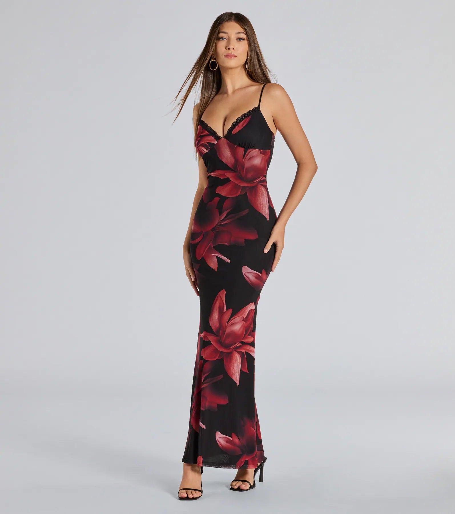 Ultimate Blooming Beauty Floral Mesh Maxi Dress