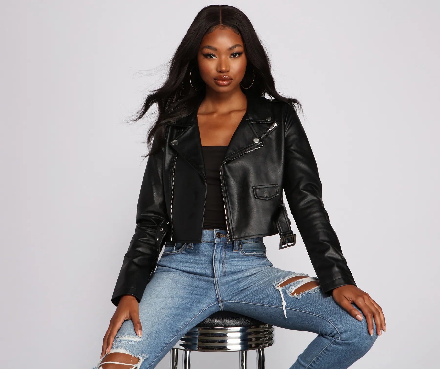 Ultimate Biker Chic Crop Jacket