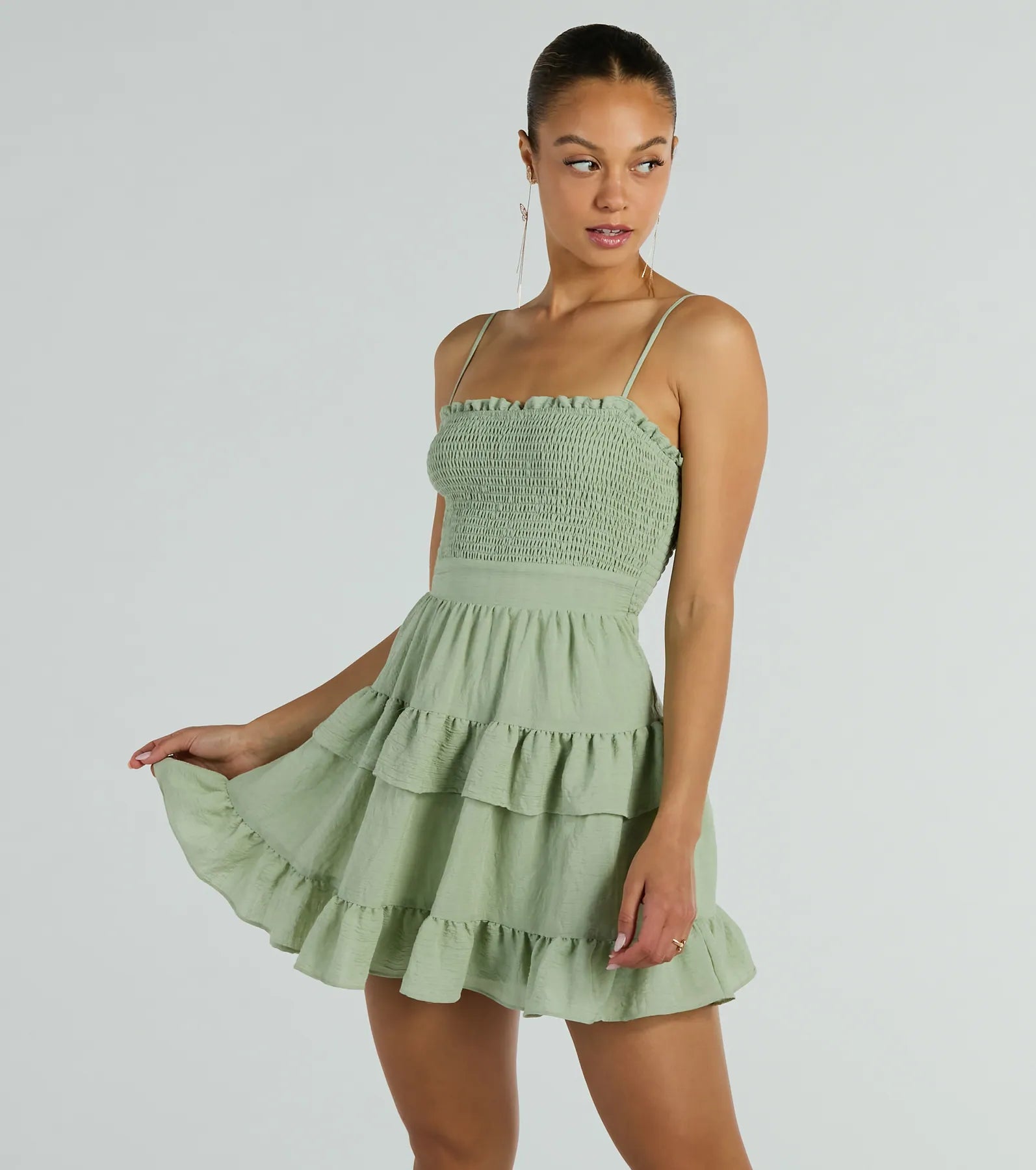 Ultimate Tea Time Ruffled Skater Dress