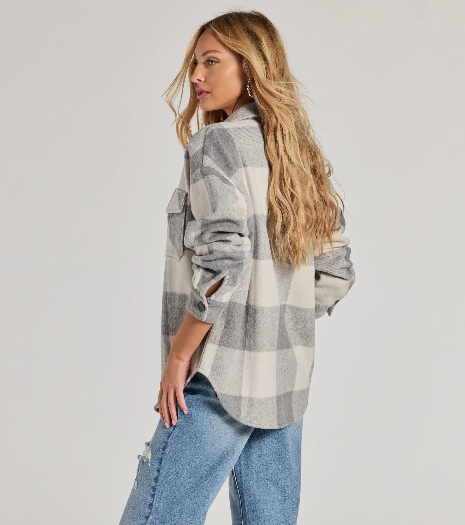 Premium Cozy Season Plaid Shacket - Ultimate Relaxed Fit