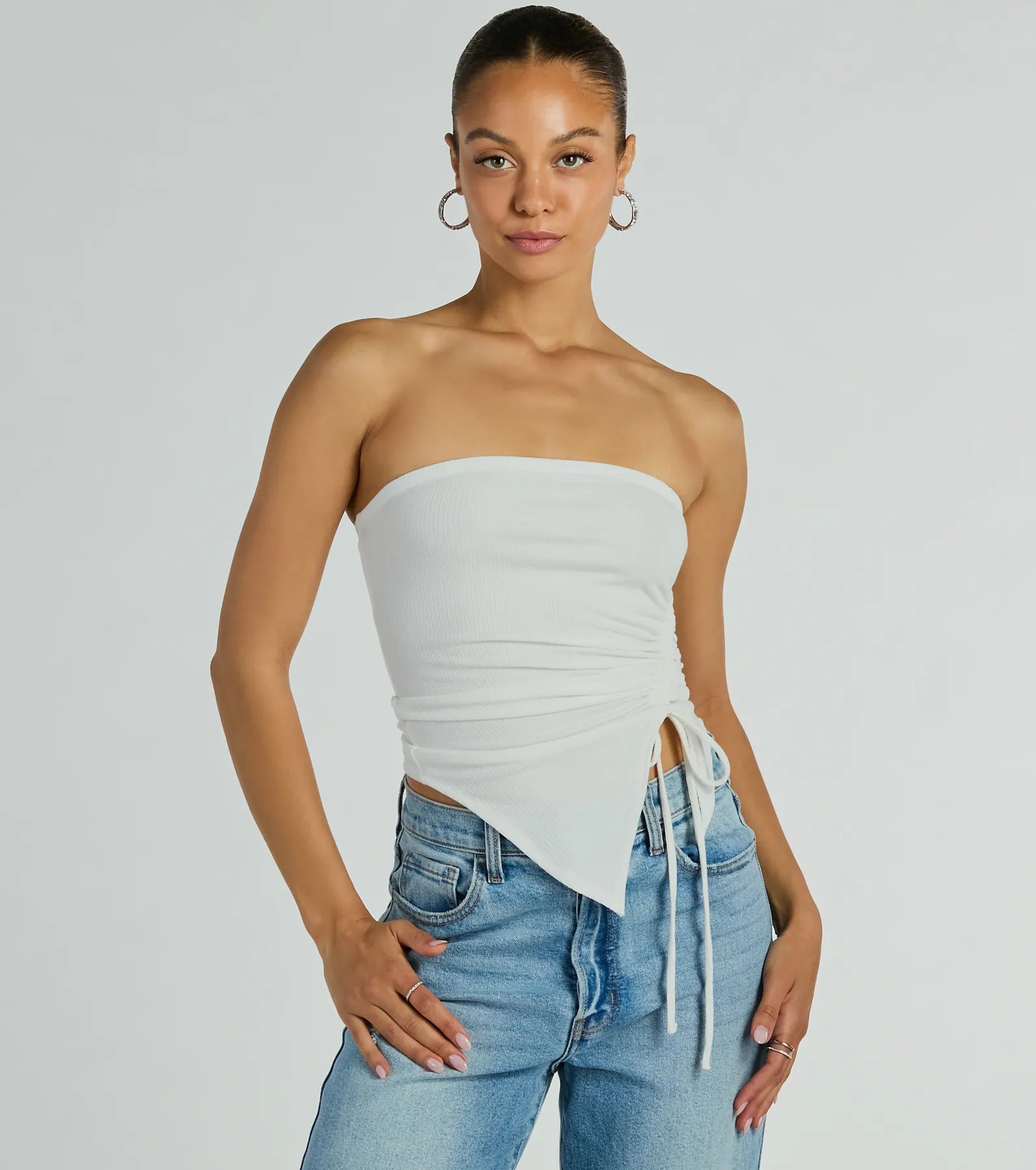 Ultimate Strapless Crop Top - Effortless Elegance