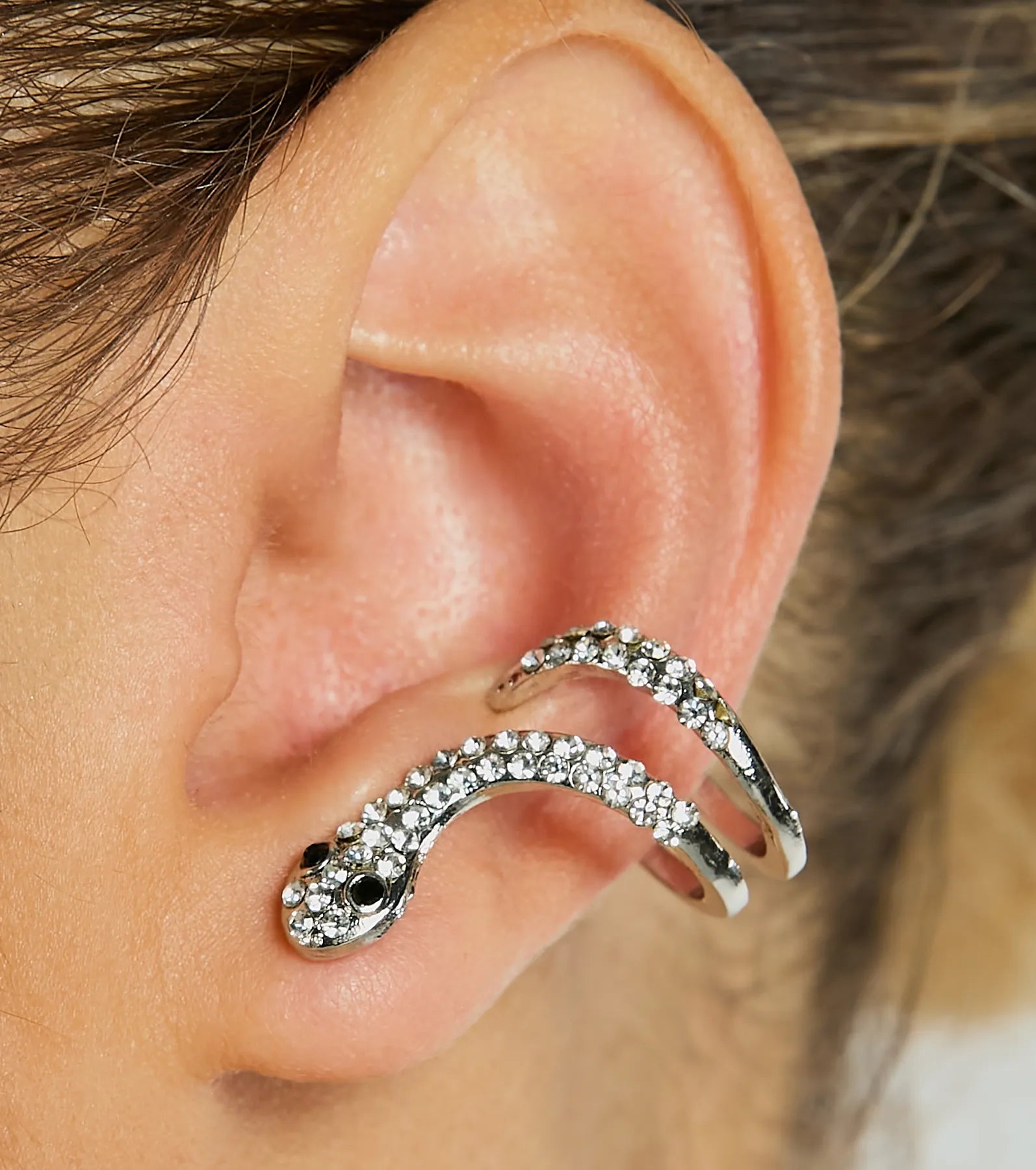 Premium Serpentine Rhinestone Snake Earrings - Ultimate Style Statement