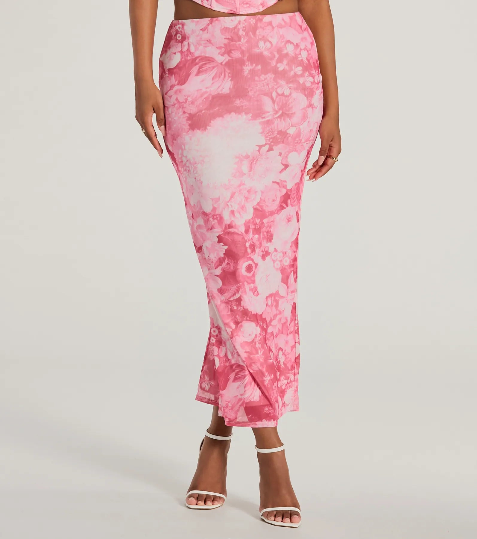 Ultimate Floral Elegance High-Waist Maxi Skirt