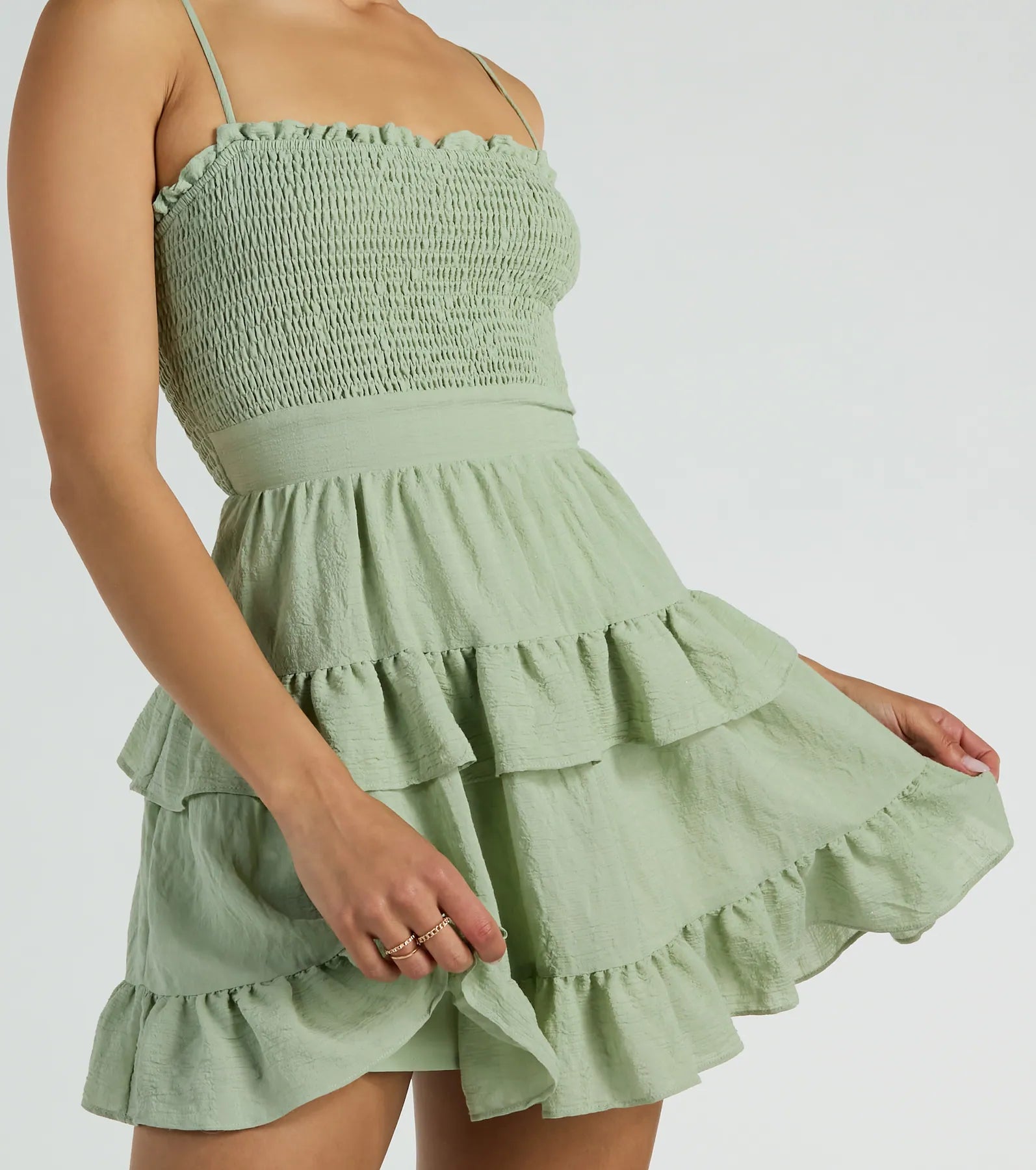 Ultimate Tea Time Ruffled Skater Dress