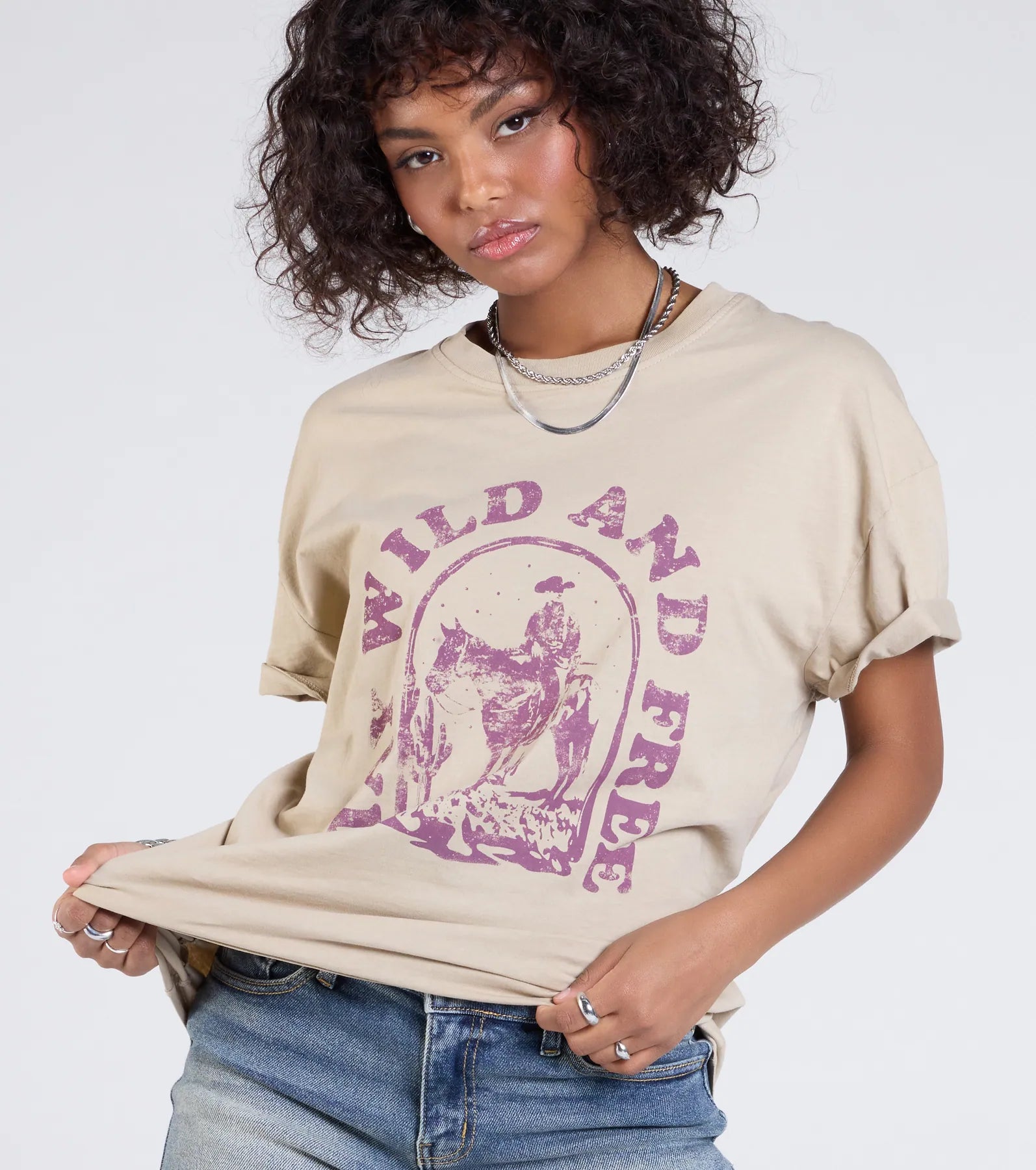 Premium Stay Wild Oversized Graphic Tee - Ultimate Casual Style