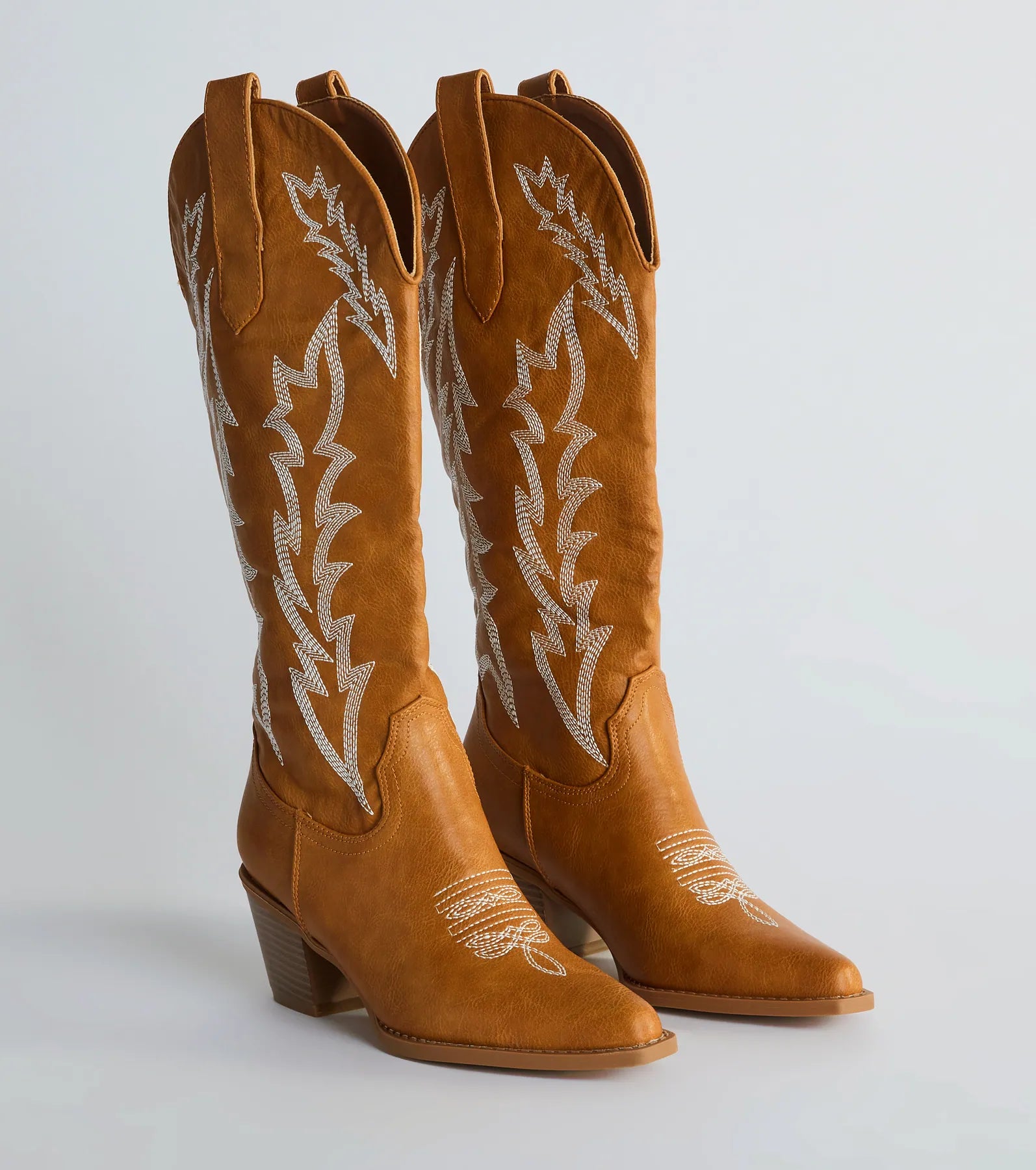 Premium Rodeo Drive Western Faux Leather Cowboy Boots