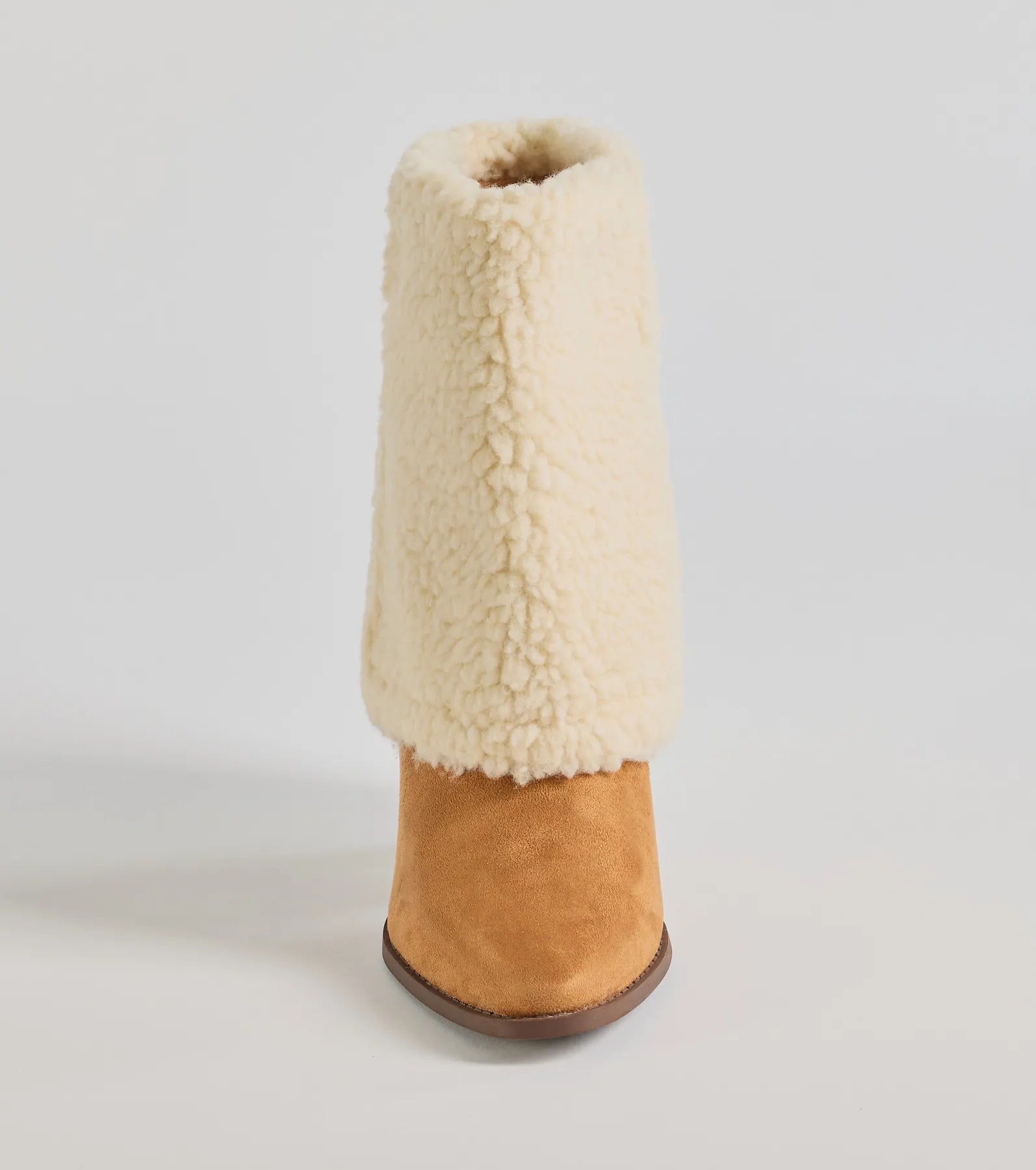 Ultimate Cozy Vibes Faux Sherpa Foldover Booties