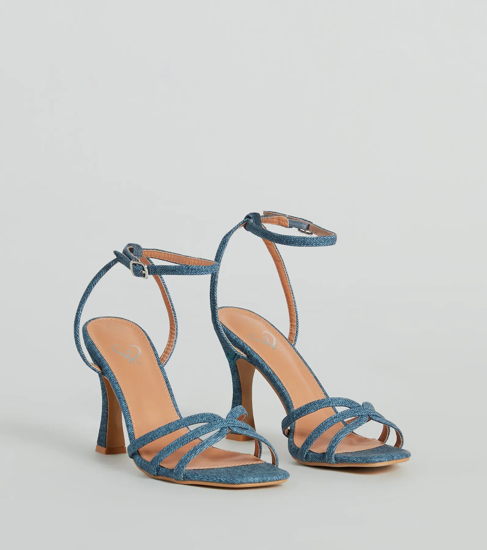 Ultimate Season Staple: Denim Print Faux Leather Stiletto Heels