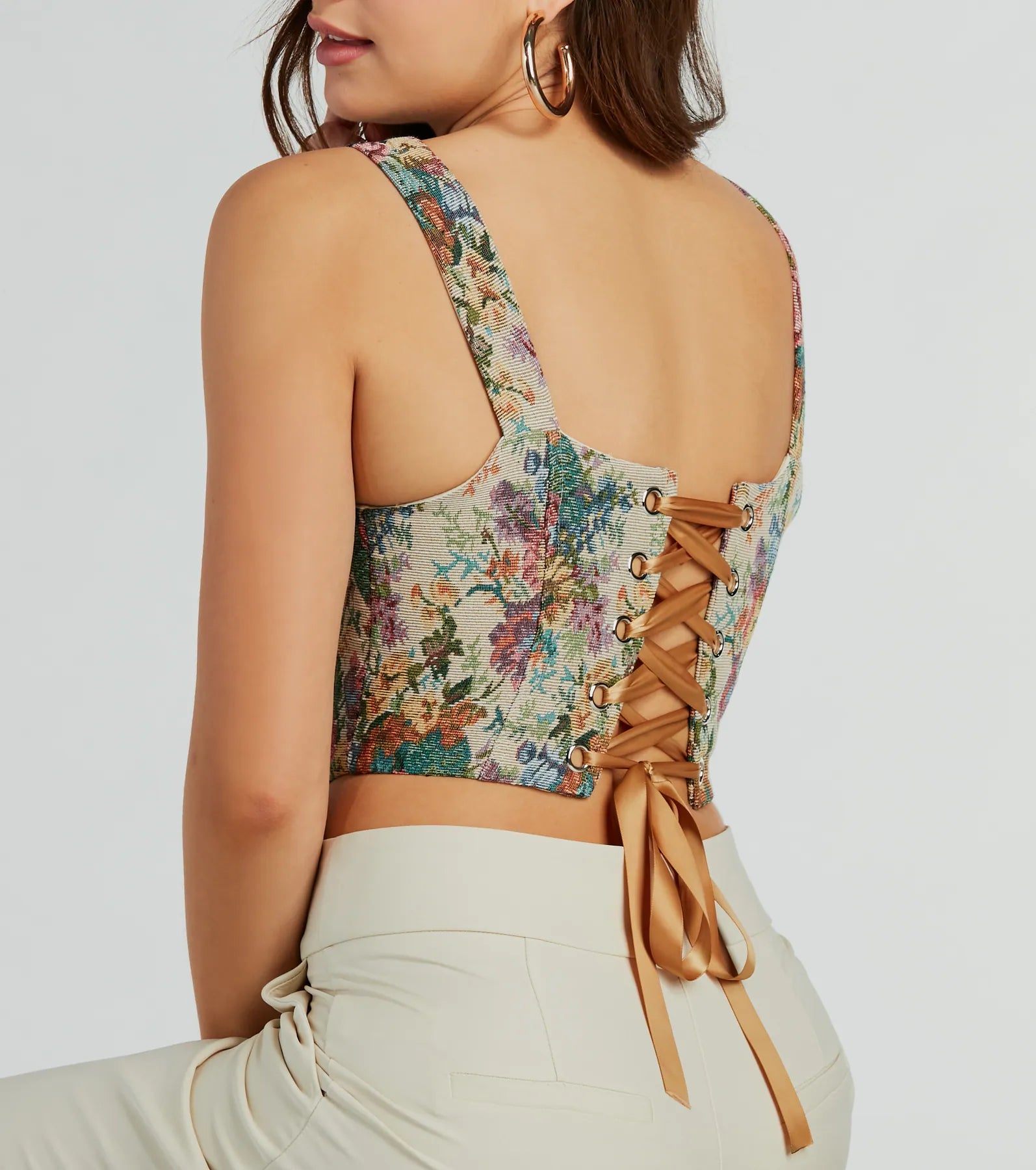 Premium Fairytale Floral Corset Top – Ultimate Romance Look