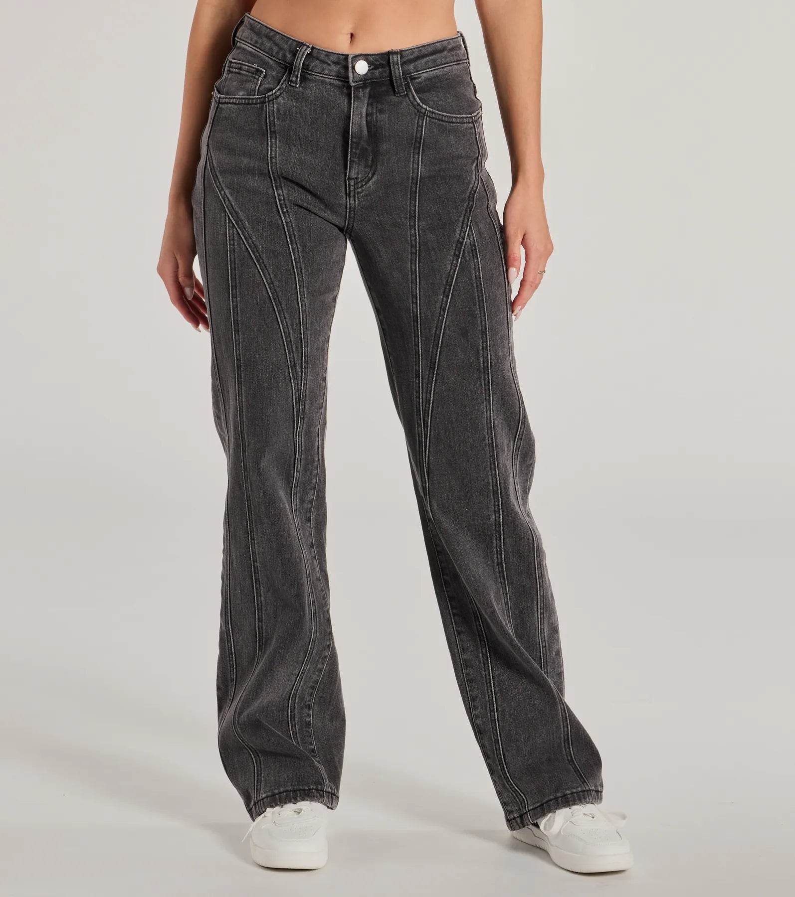 Ultimate High-Rise Straight Leg Denim Jeans - Vintage-Inspired Style