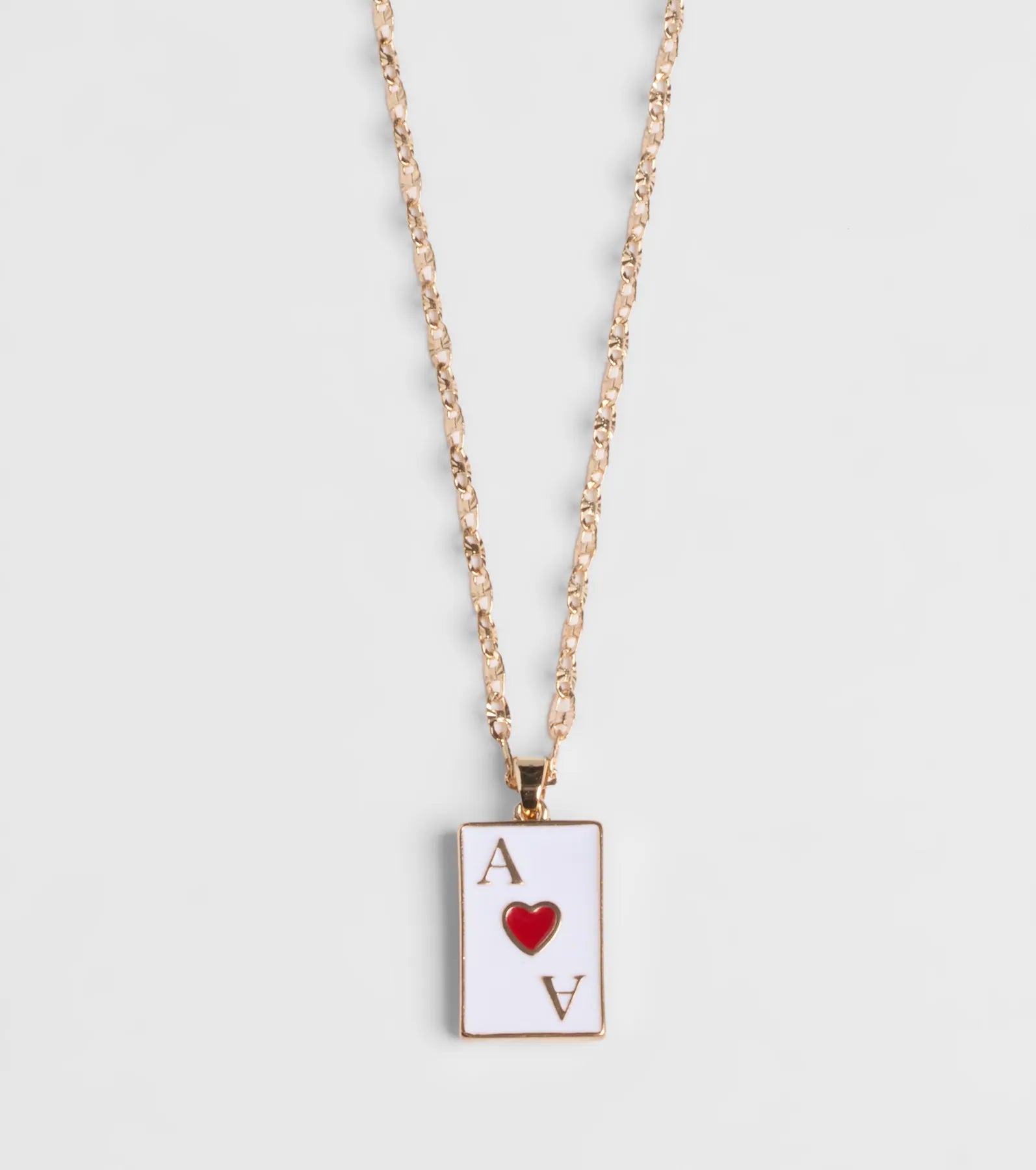 Premium Ace of Hearts Pendant Necklace - Ultimate Style Statement