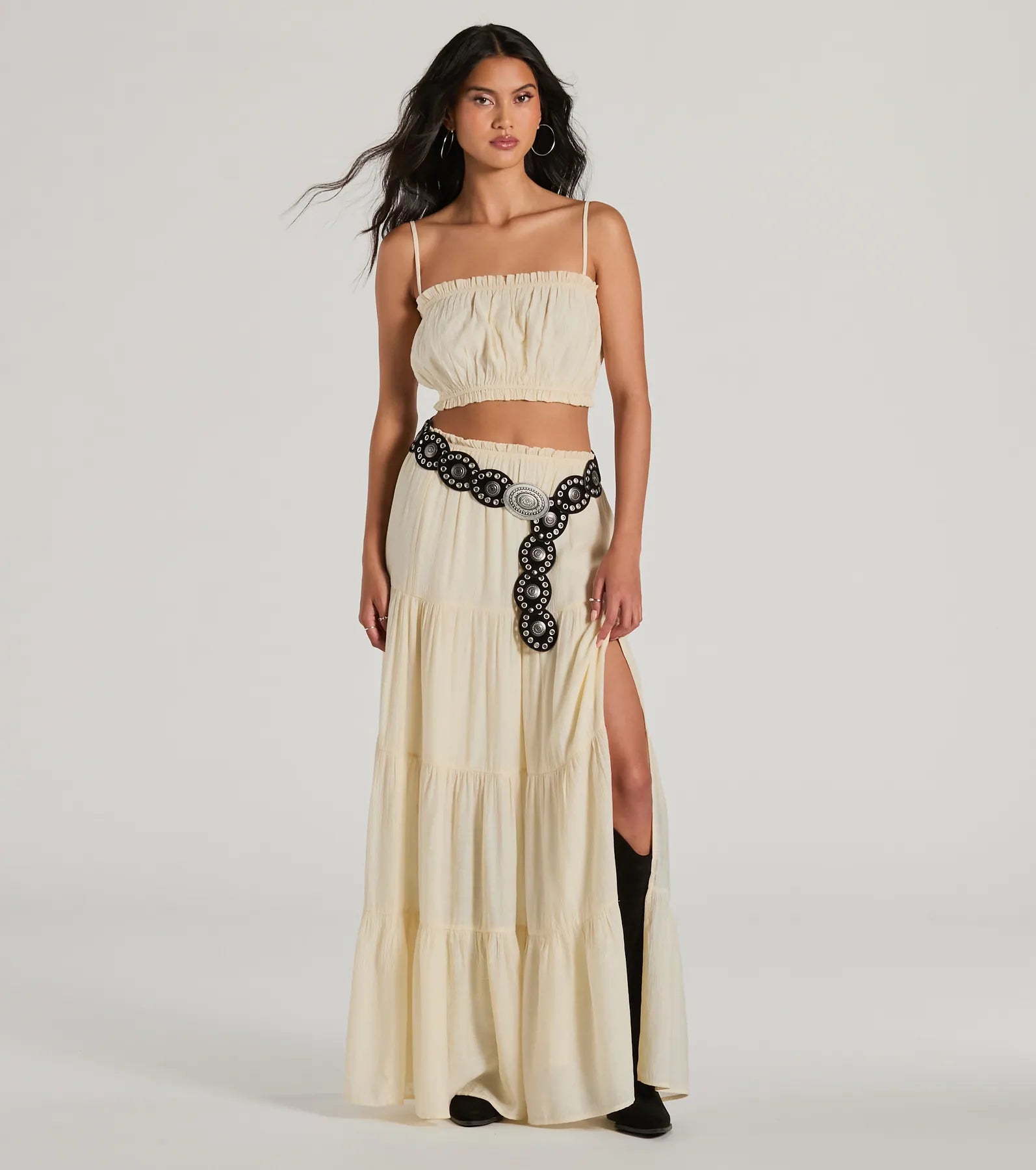 Premium Oval Medallion Concho Belt - Ultimate Style Statement