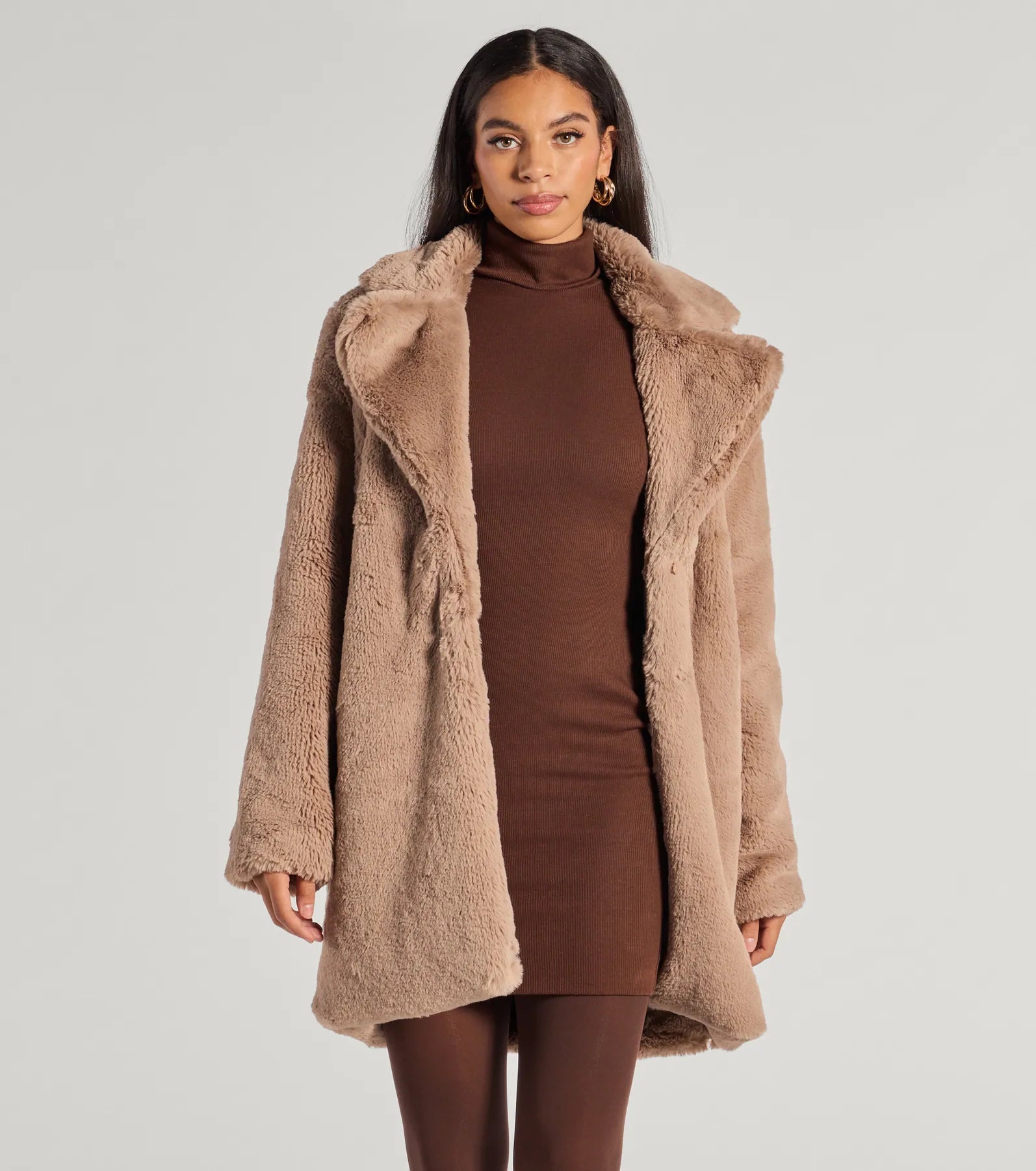 Premium Luxe Faux Fur Trench Coat - Ultimate Winter Style