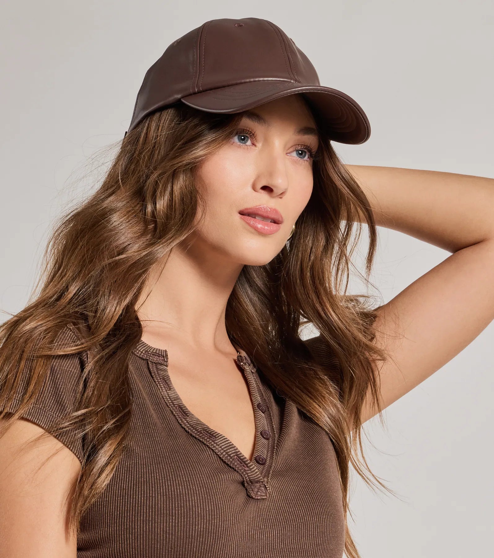 Premium Faux Leather Baseball Cap - Ultimate Chic Style