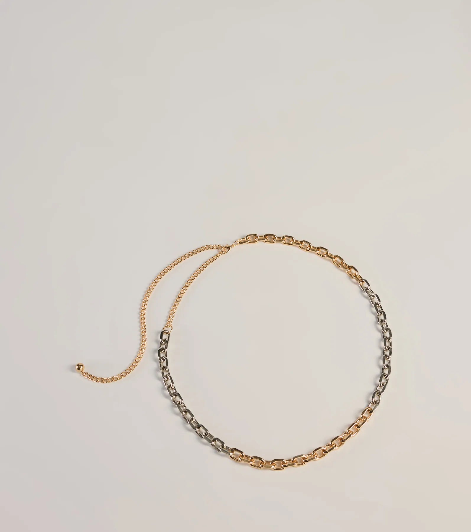 Premium Edgy Fierce Mixed Metal Chain Link Belt - Upgrade Your Style