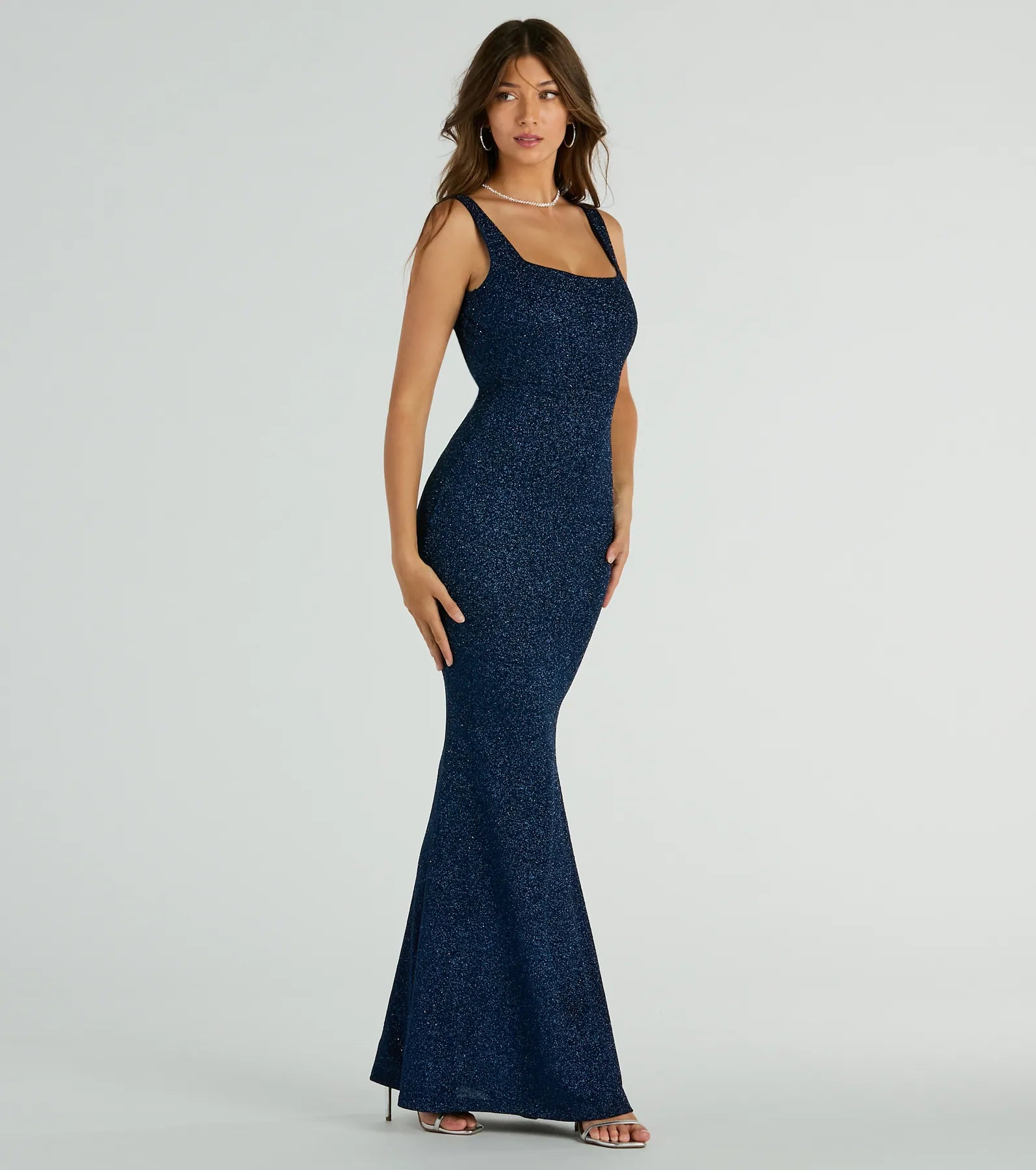 Premium Cadence Glitter Mermaid Evening Gown