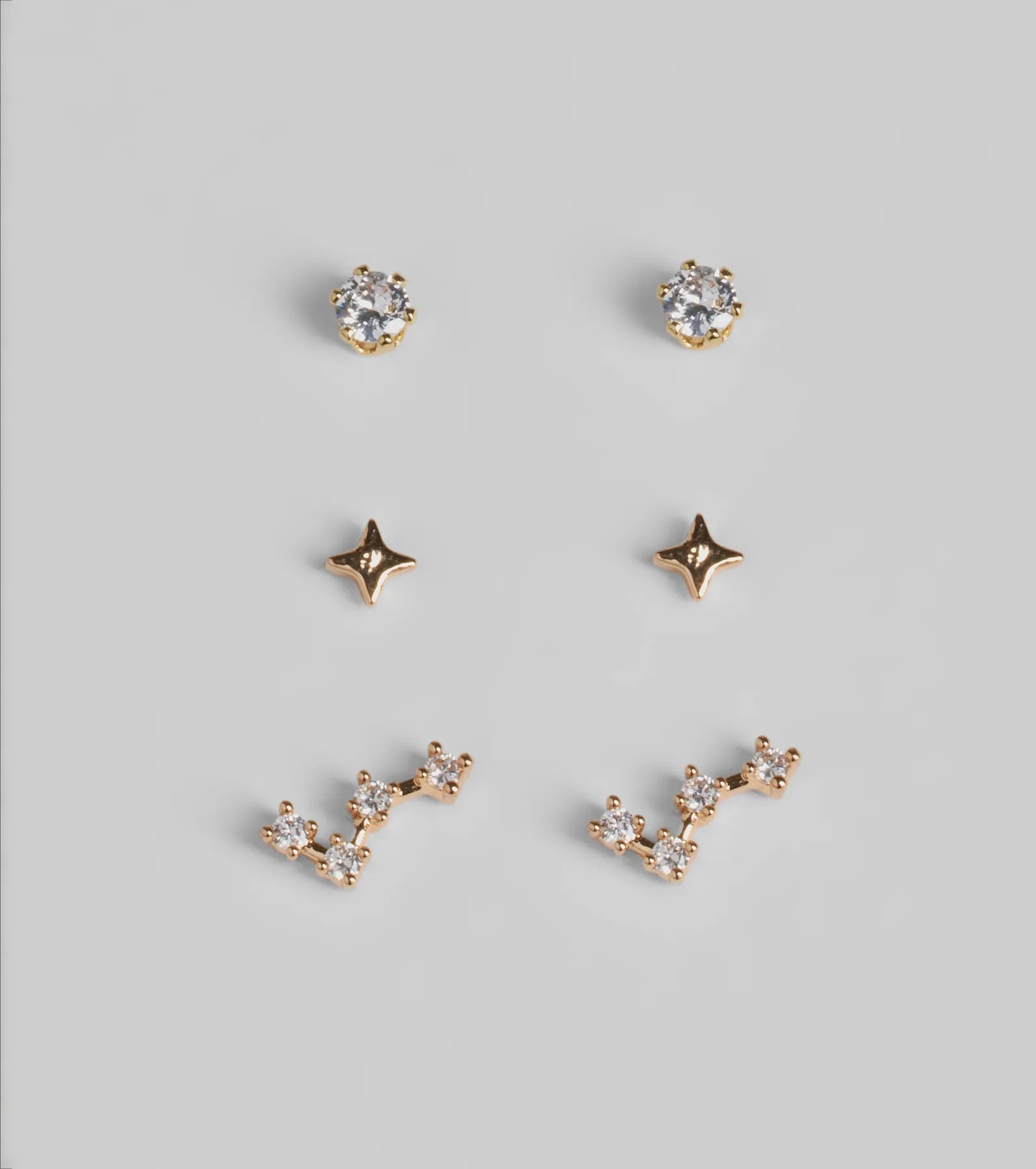 Ultimate Wish Upon A Star Stud Earrings Trio